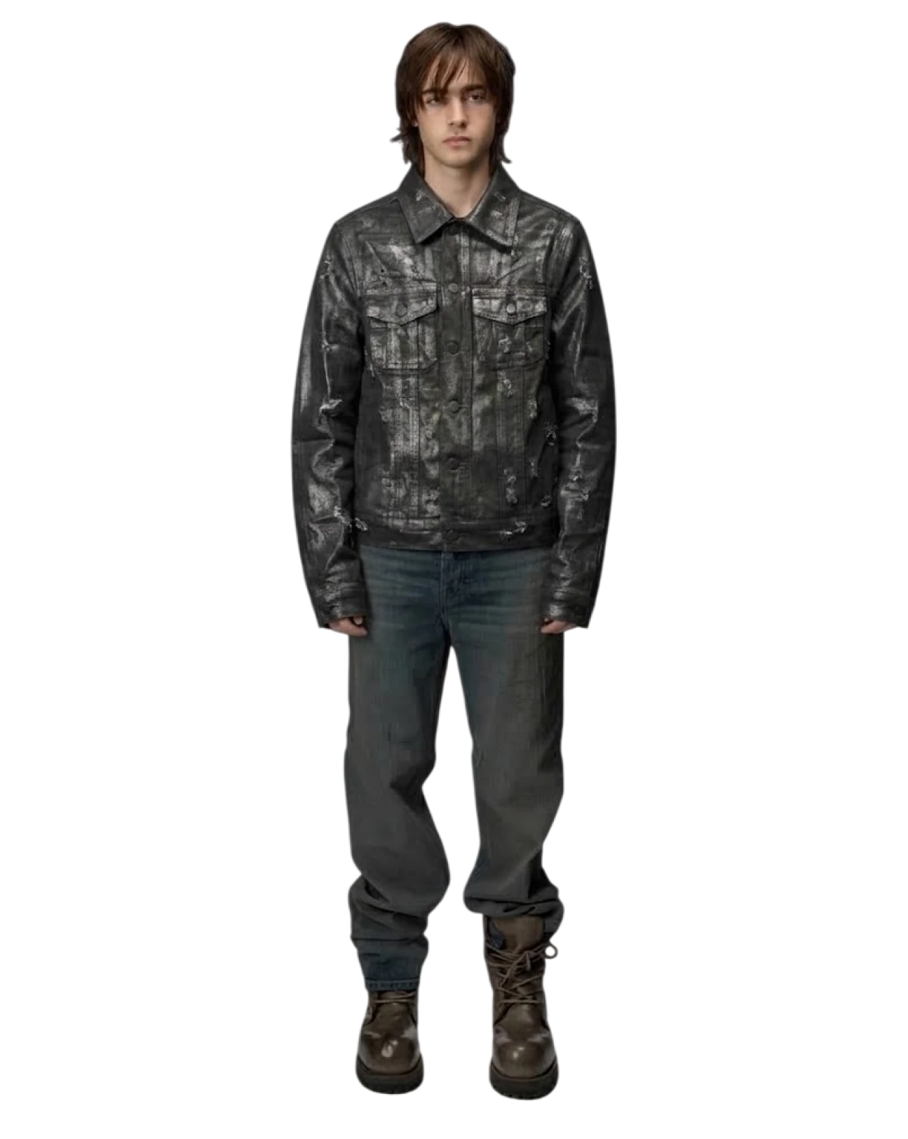 Dior Homme SS04 Strip Denim Jacket