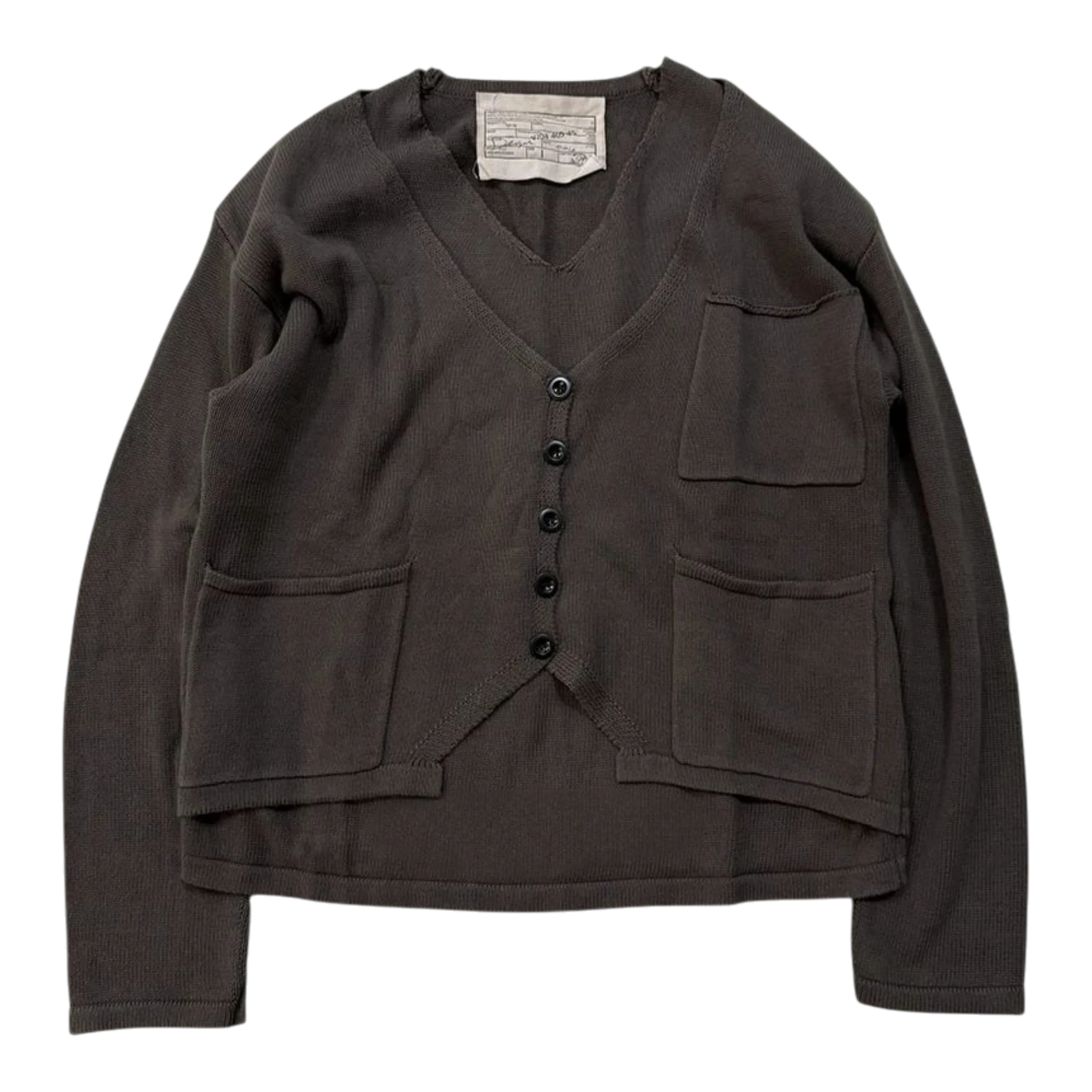 No Faith Studios Brown Knitted Cardigan