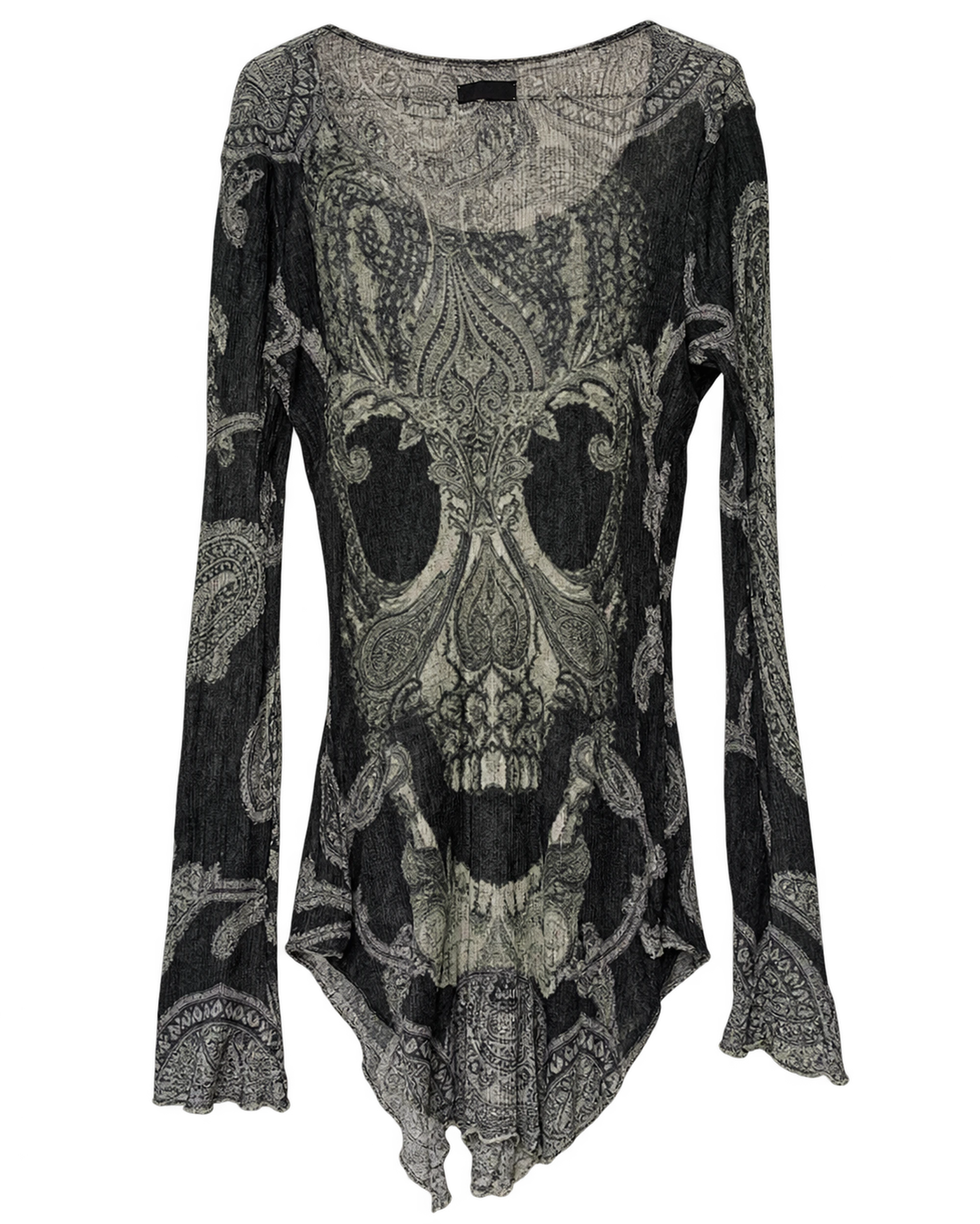 IF SIX WAS NINE LSV/PAISLEY SKULL LONGSLEEVE