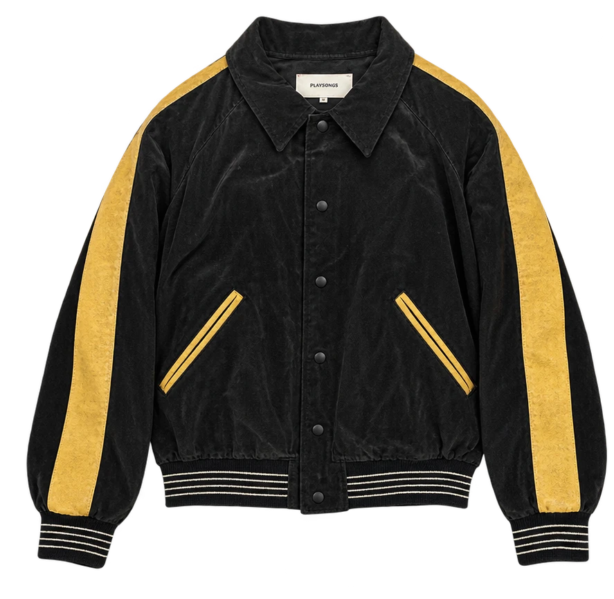 Celine x Christian Marclay "KLAAK" Teddy Bomber Jacket