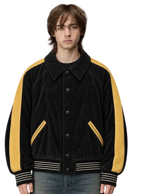 Celine x Christian Marclay "KLAAK" Teddy Bomber Jacket