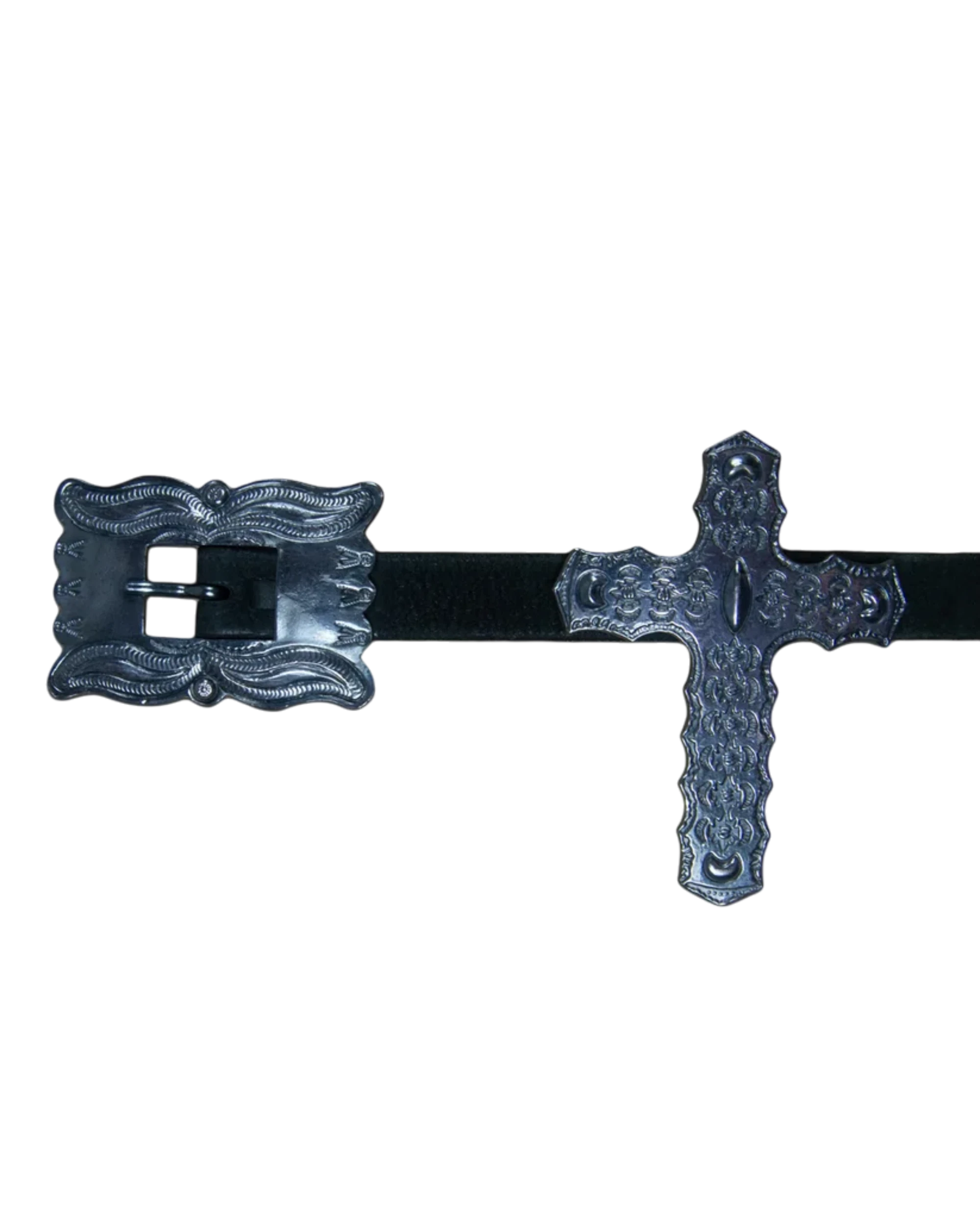 L.G.B Cross Relic Leather Belt