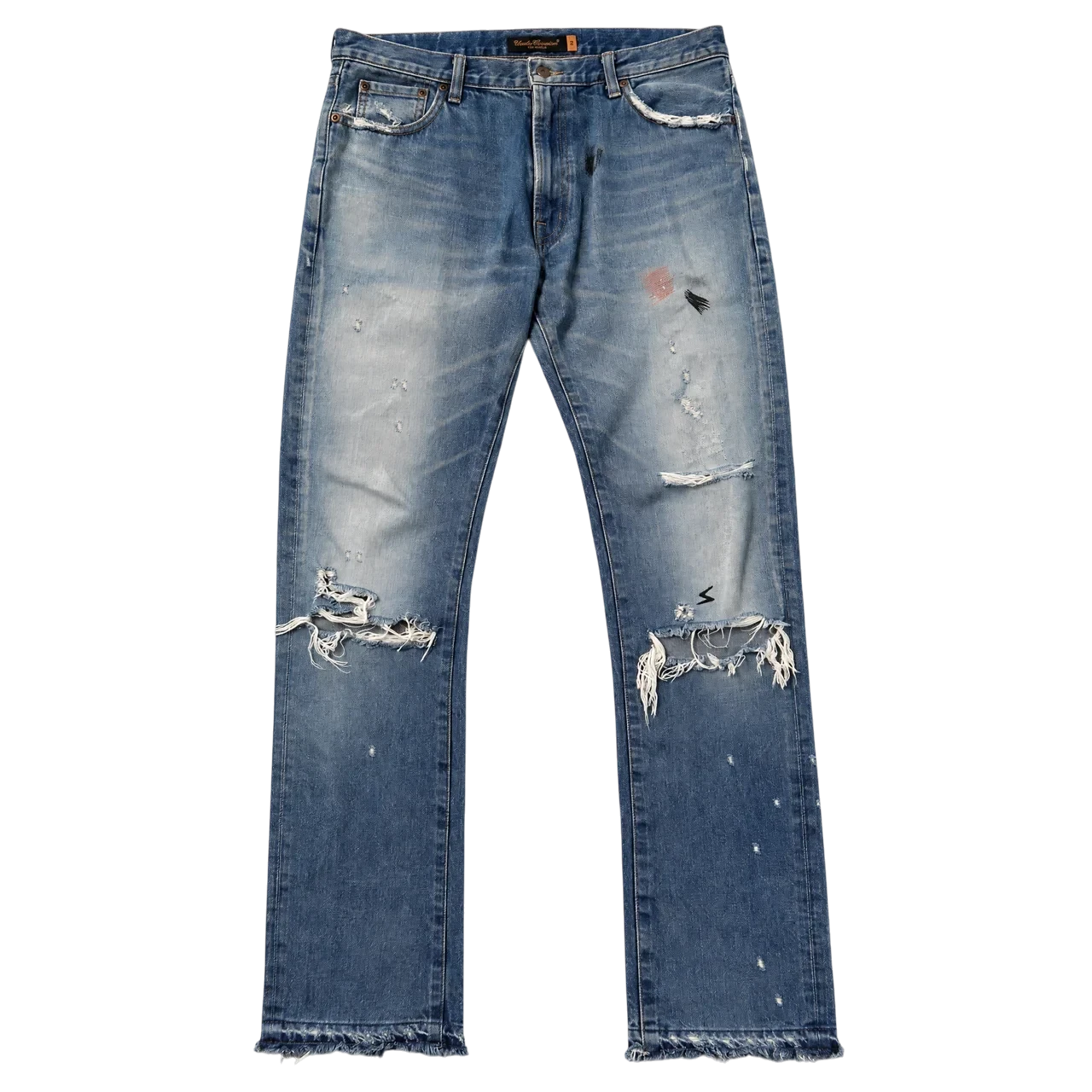 Undercover 05ss But Beautiful Distressed Denim Jeans