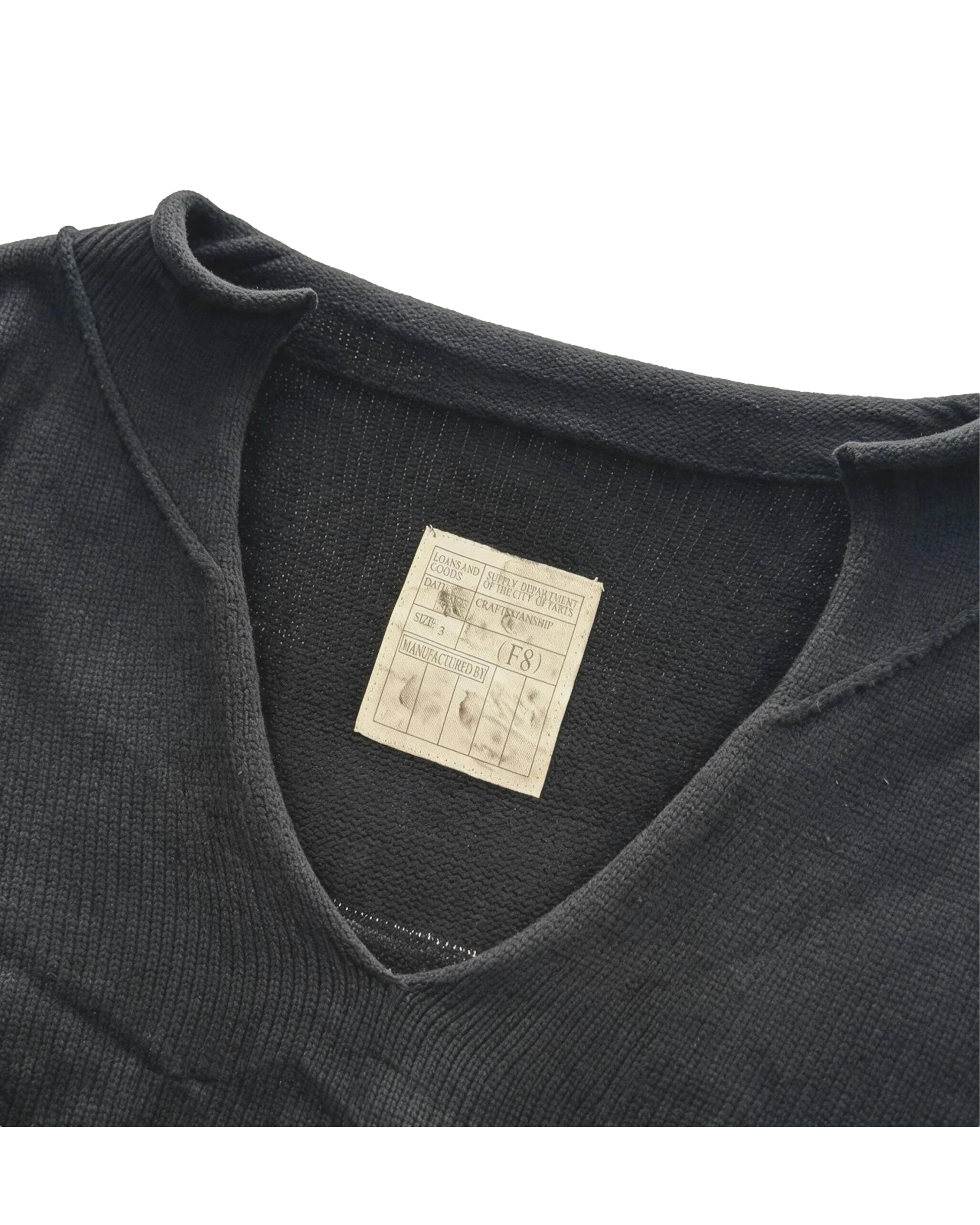 No Faith Studios V Knit Sweater/Long Sleeve