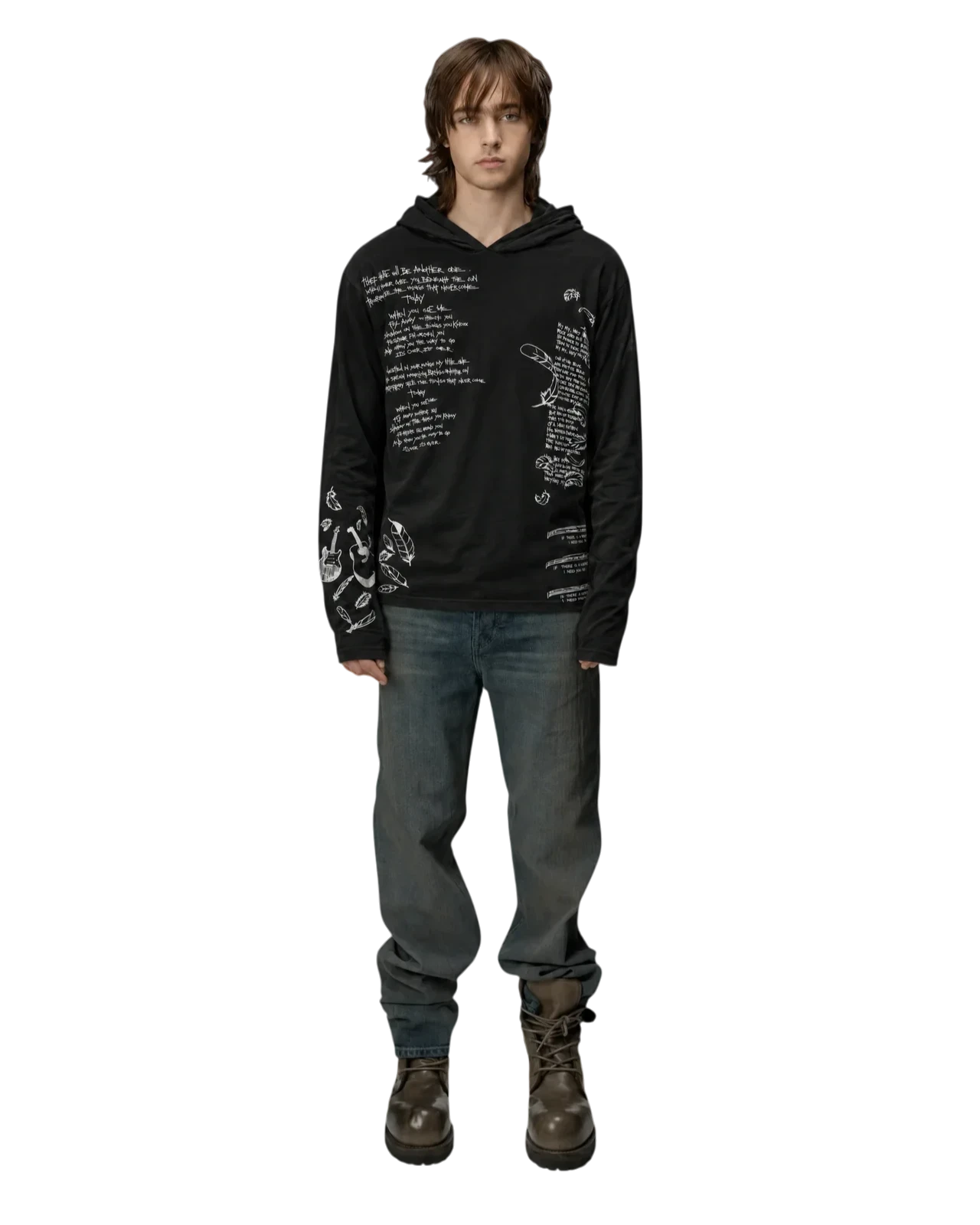 Number (N)ine 08ss birds hoodie
