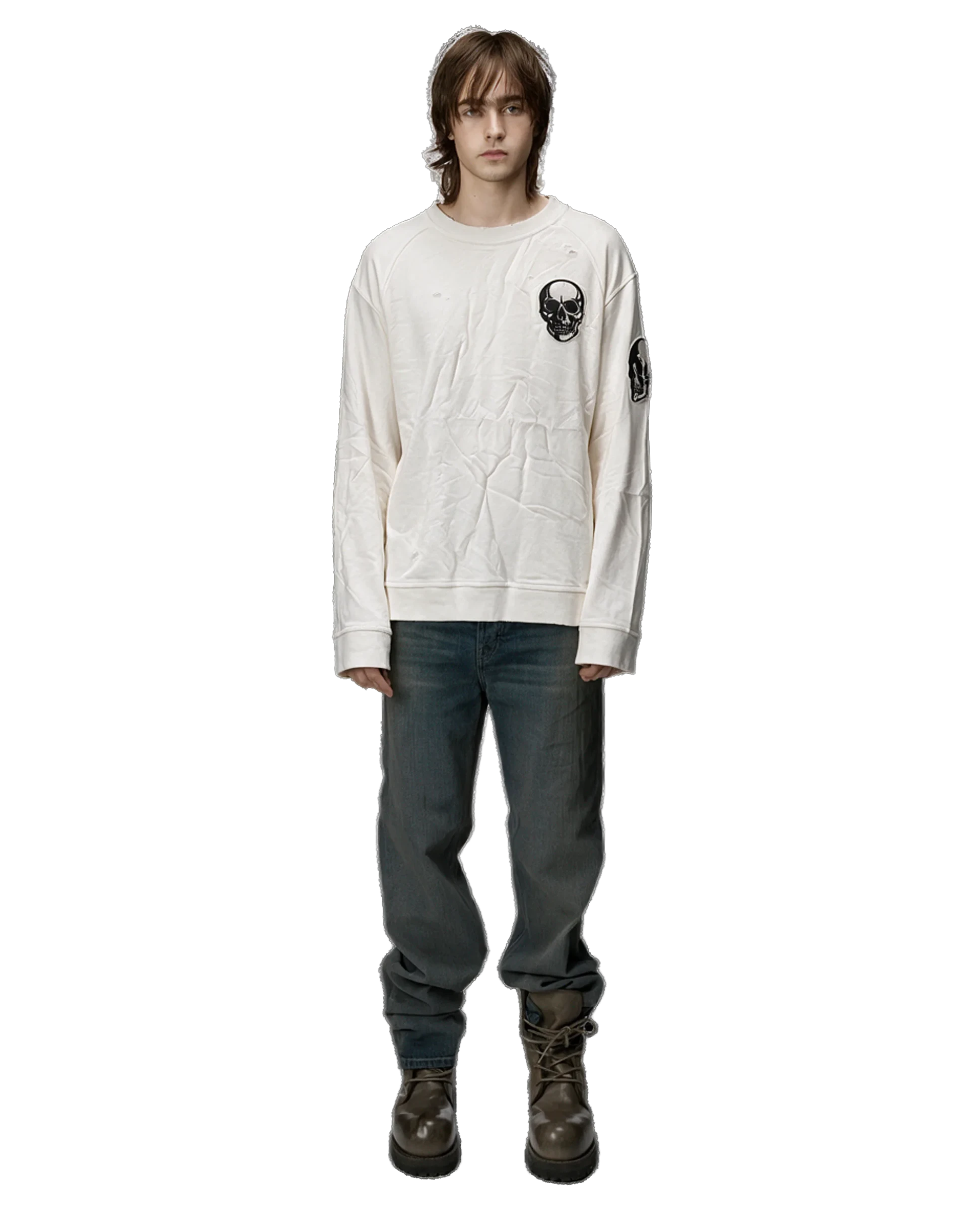 Number Nine Skull Long Sleeve