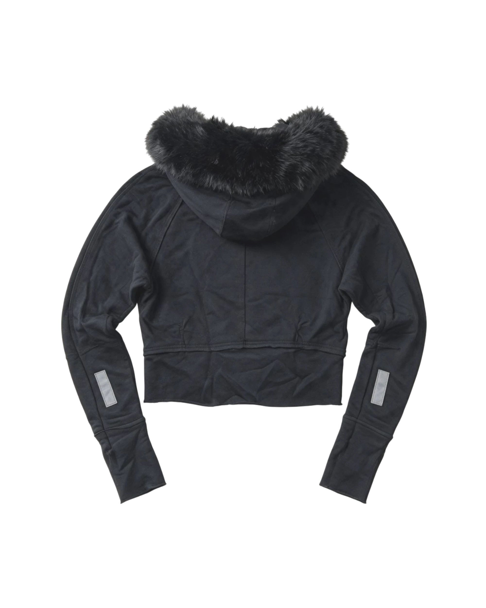 LGB Cropped Fur Zip-Hoodie Type