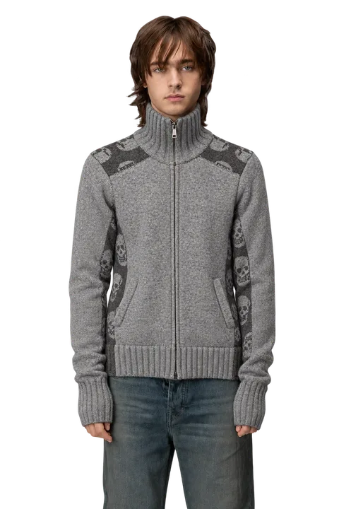 Hysteric Glamour Skull Knit Zip