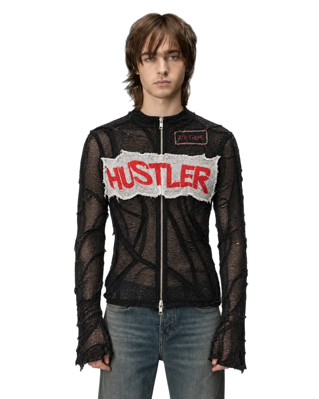 Hood By Air SS17 «Hustler» Mesh Double-Zip Top