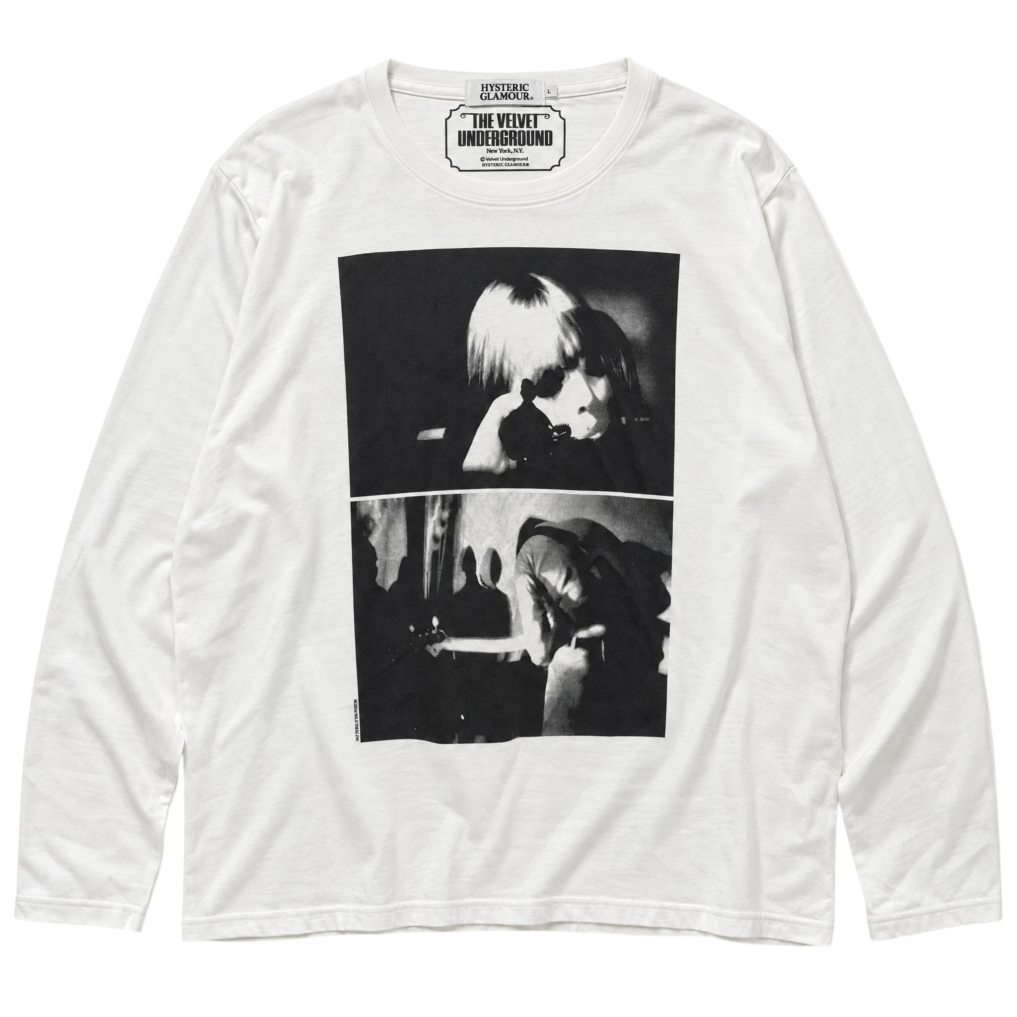 Hysteric Glamour Thinking Portrait Print Longsleeve