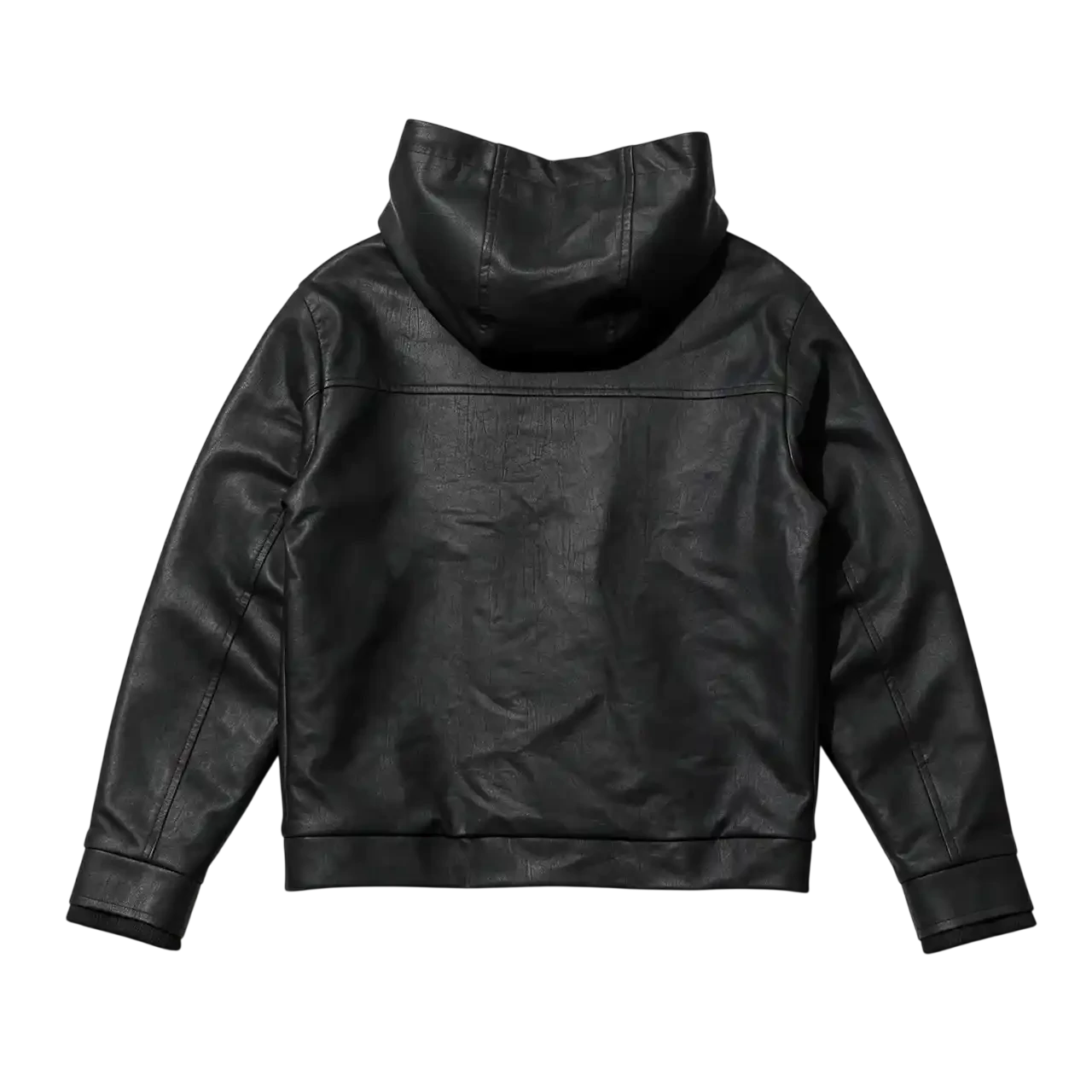 L.G.B. Motorcycle Hooded Leather Jacket