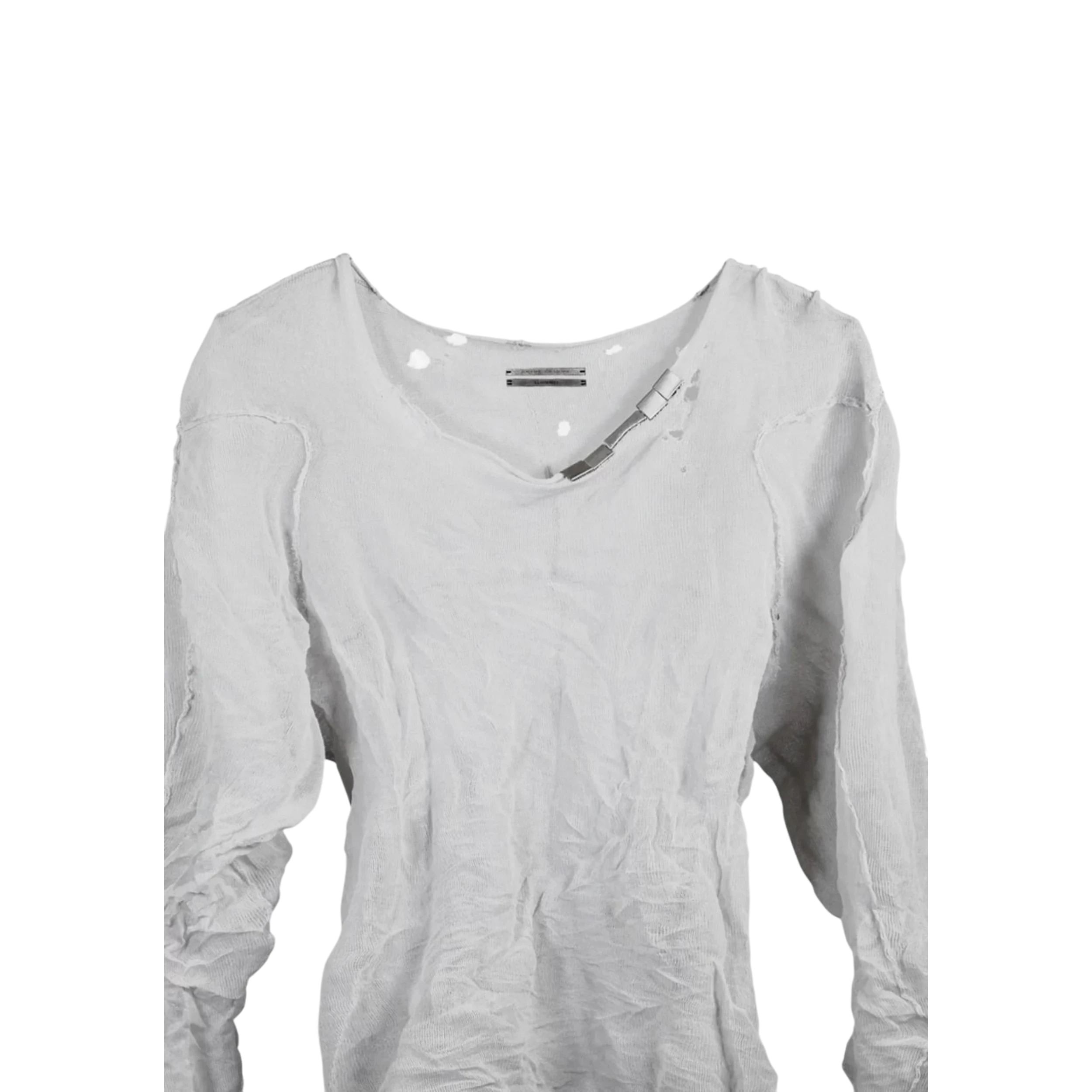 Shine Luxury Studios Hefesto Knitted Thrashed Metal Long Sleeve