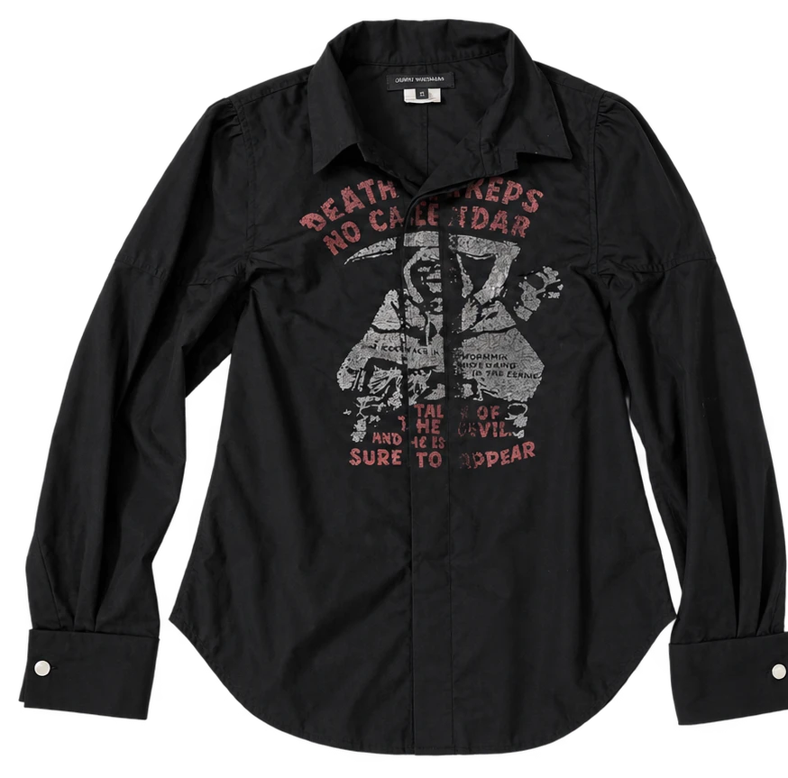 Junya Watanabe SS06 “Death Keeps No Calendar” Dress Shirt