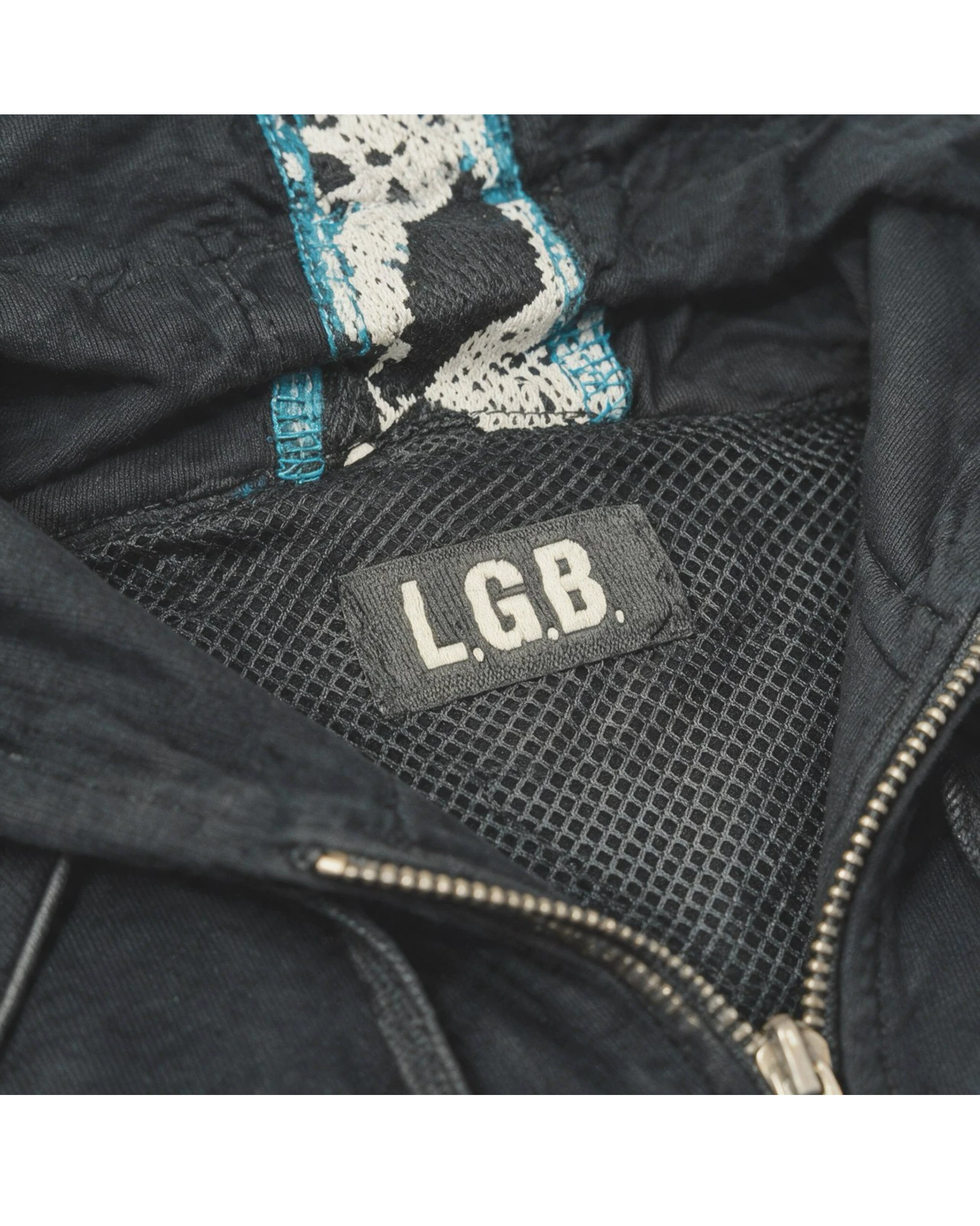 LGB Metallic Snakeskin Zip Hoodie