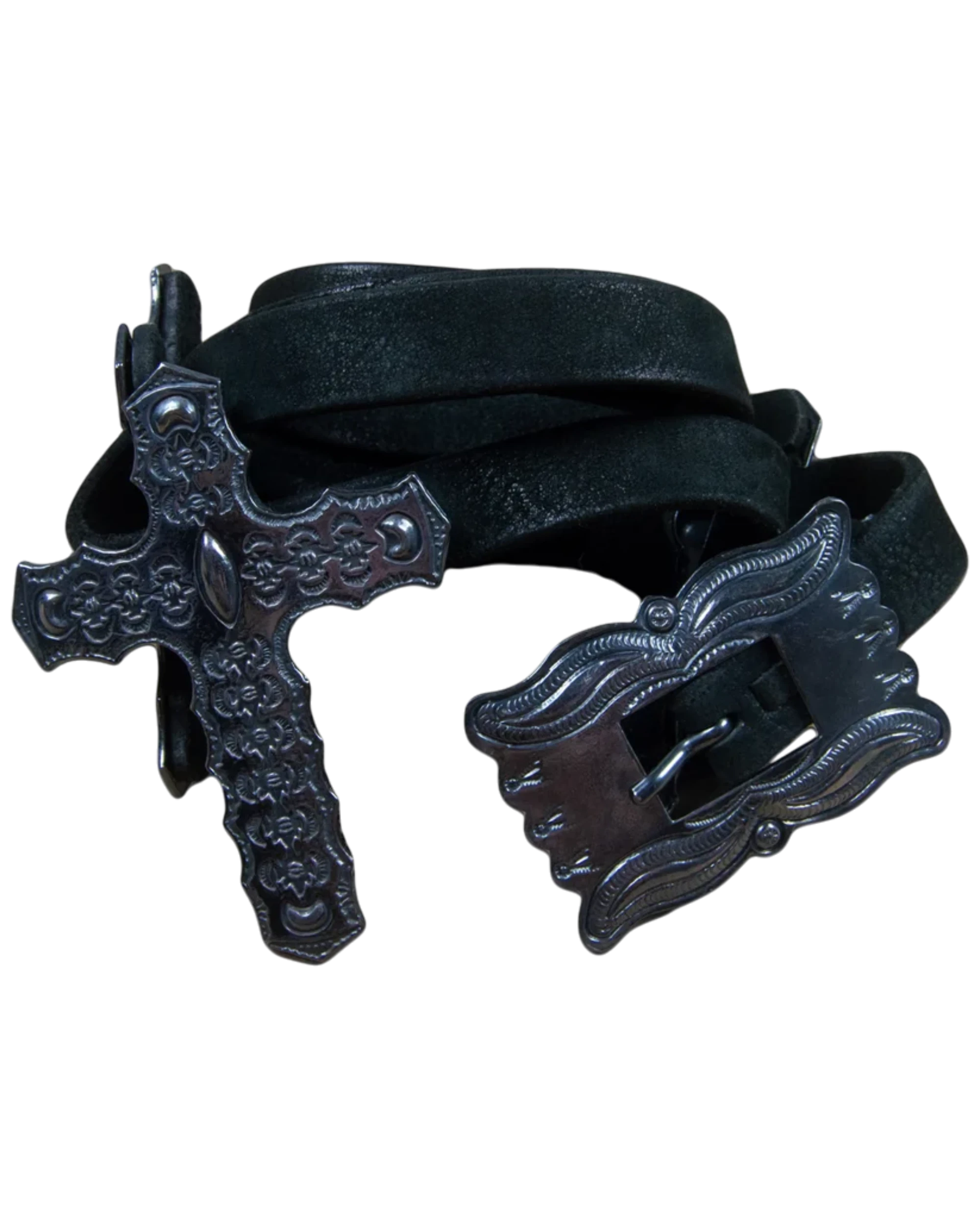 L.G.B Cross Relic Leather Belt