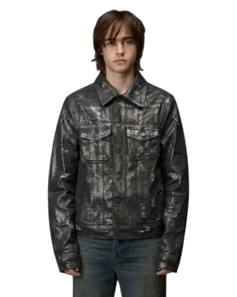Dior Homme SS04 Strip Denim Jacket