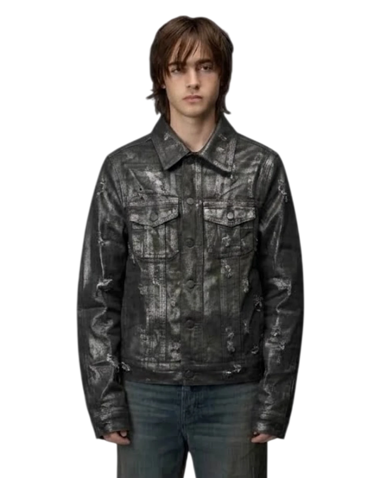 Dior Homme SS04 Strip Denim Jacket