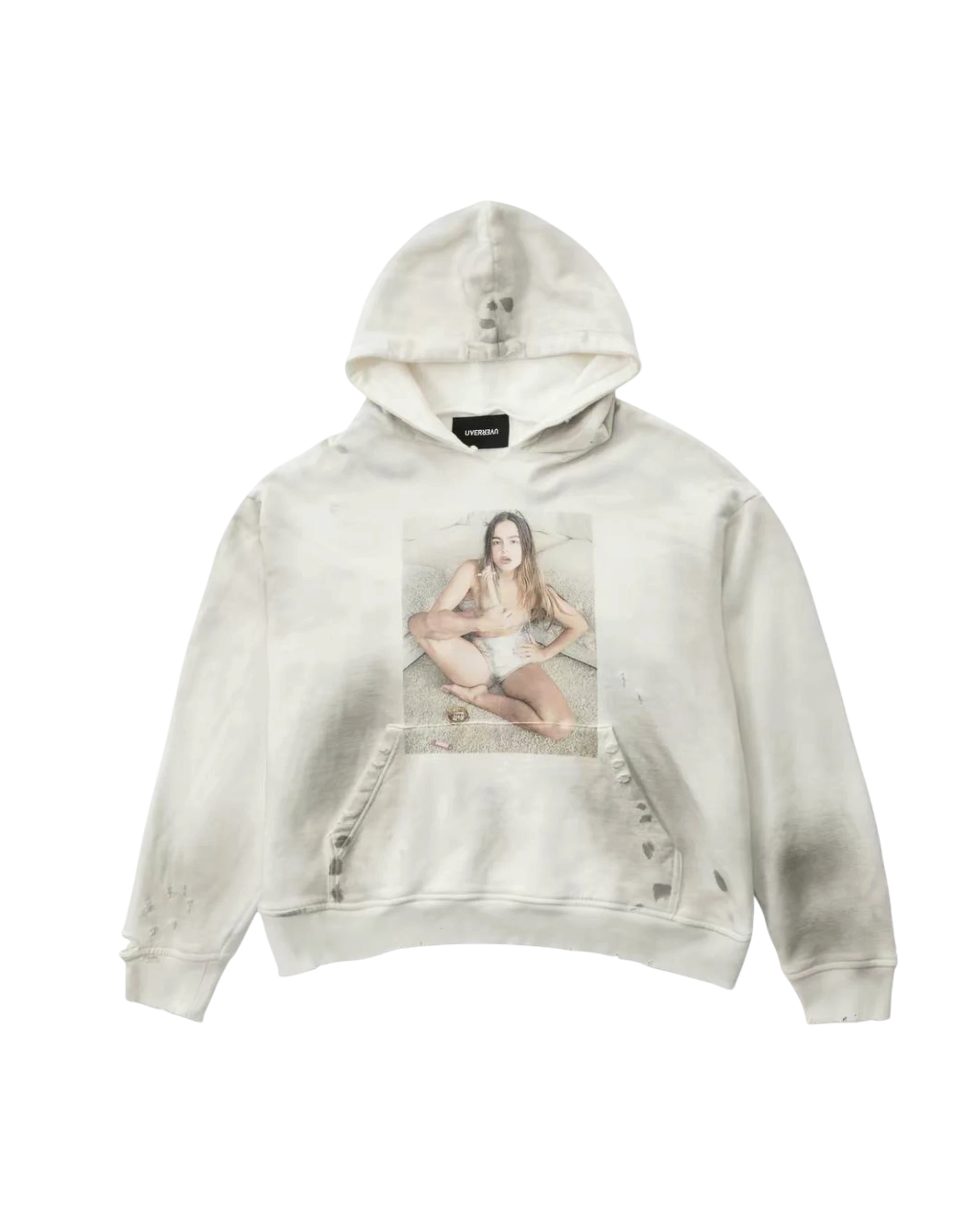 Praying Type Distressed Hoodie