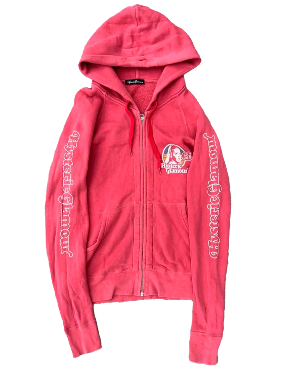 Hysteric Glamour «American Girl» Graphic Sleeve Zip-Up Hoodie