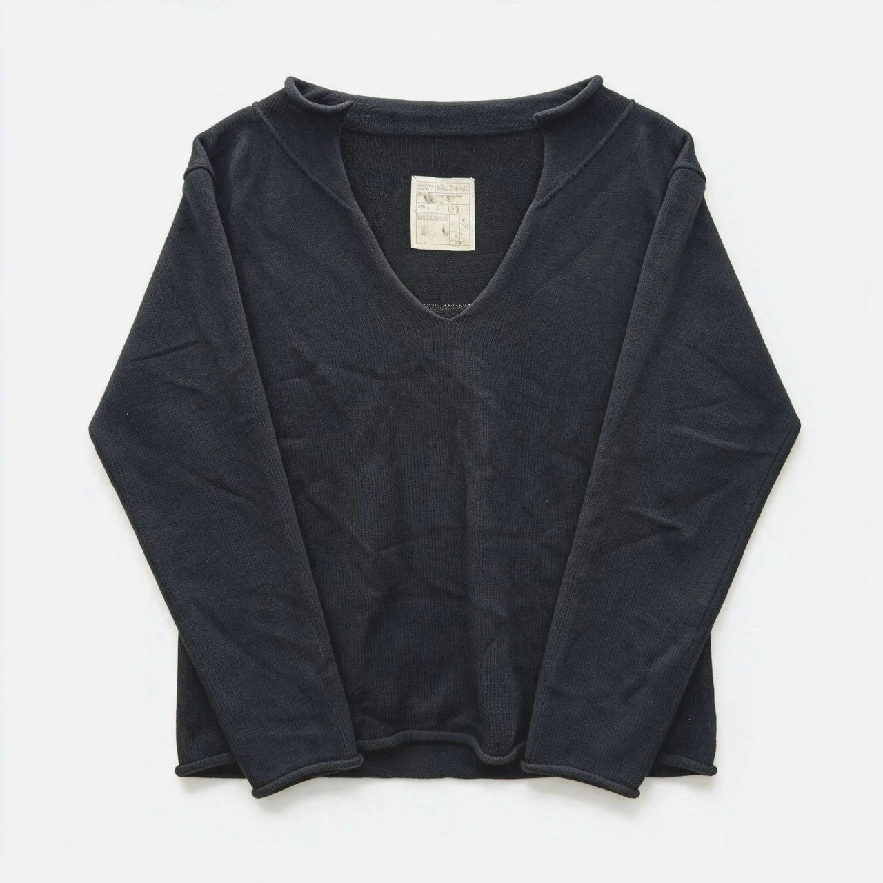 No Faith Studios V Knit Sweater/Long Sleeve