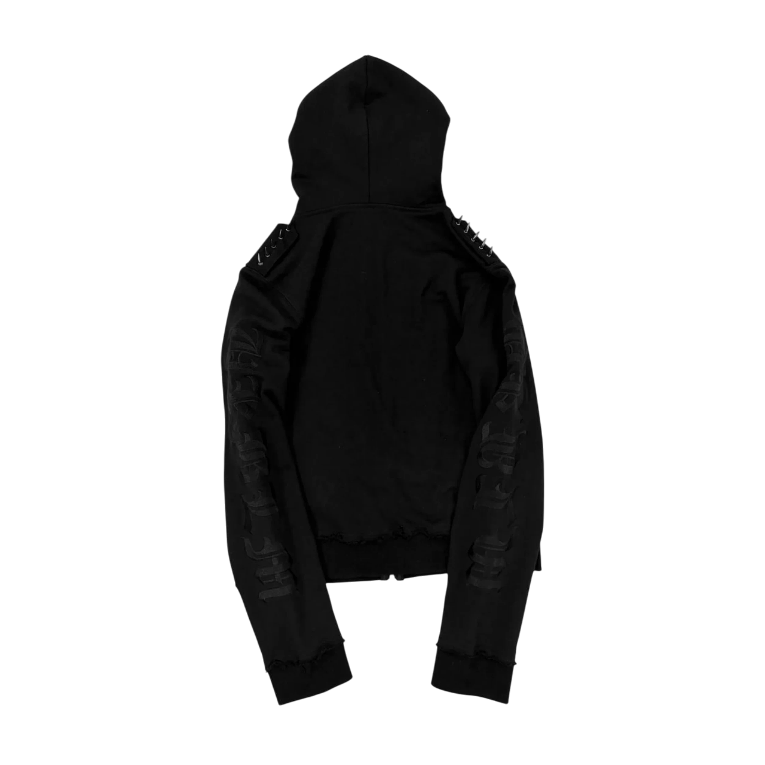 Ucantbelikeme 2000S Napoleon Court Corded Knot Rivet Zip Hoodie