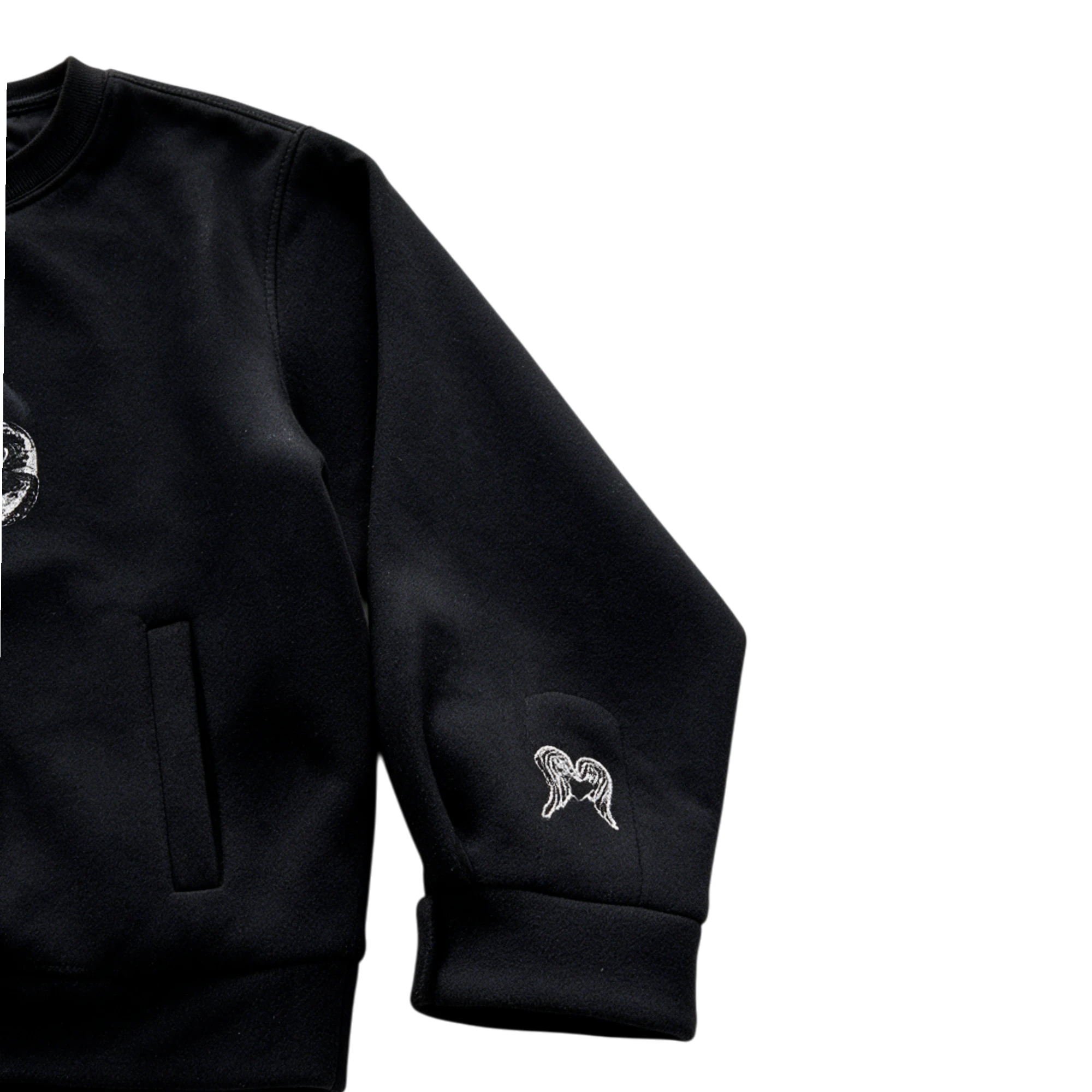 Enfants Riches Déprimés Judgement Angel Cupid Black Wool Jacket