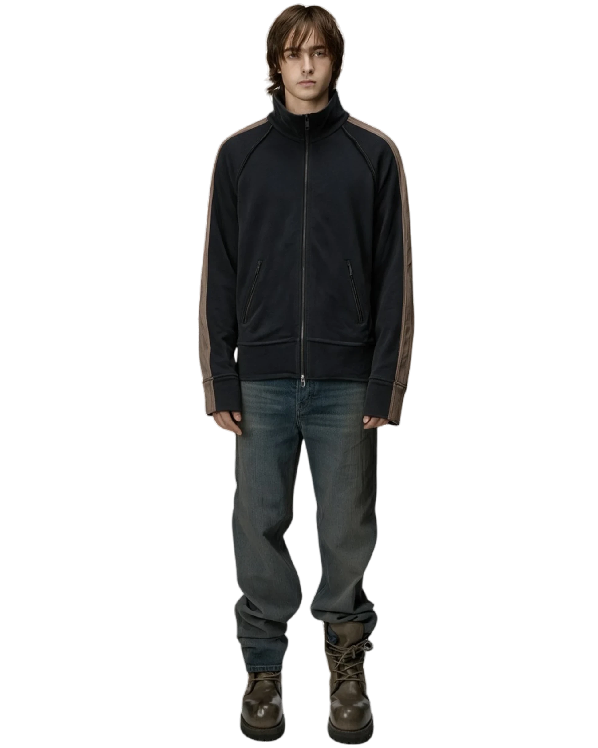 LGB GOTHIC LOGO ZIP-HOODIE