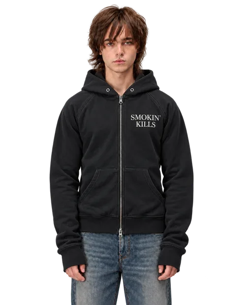 Hysteric Glamour Smokin Kills Zip-Hoodie