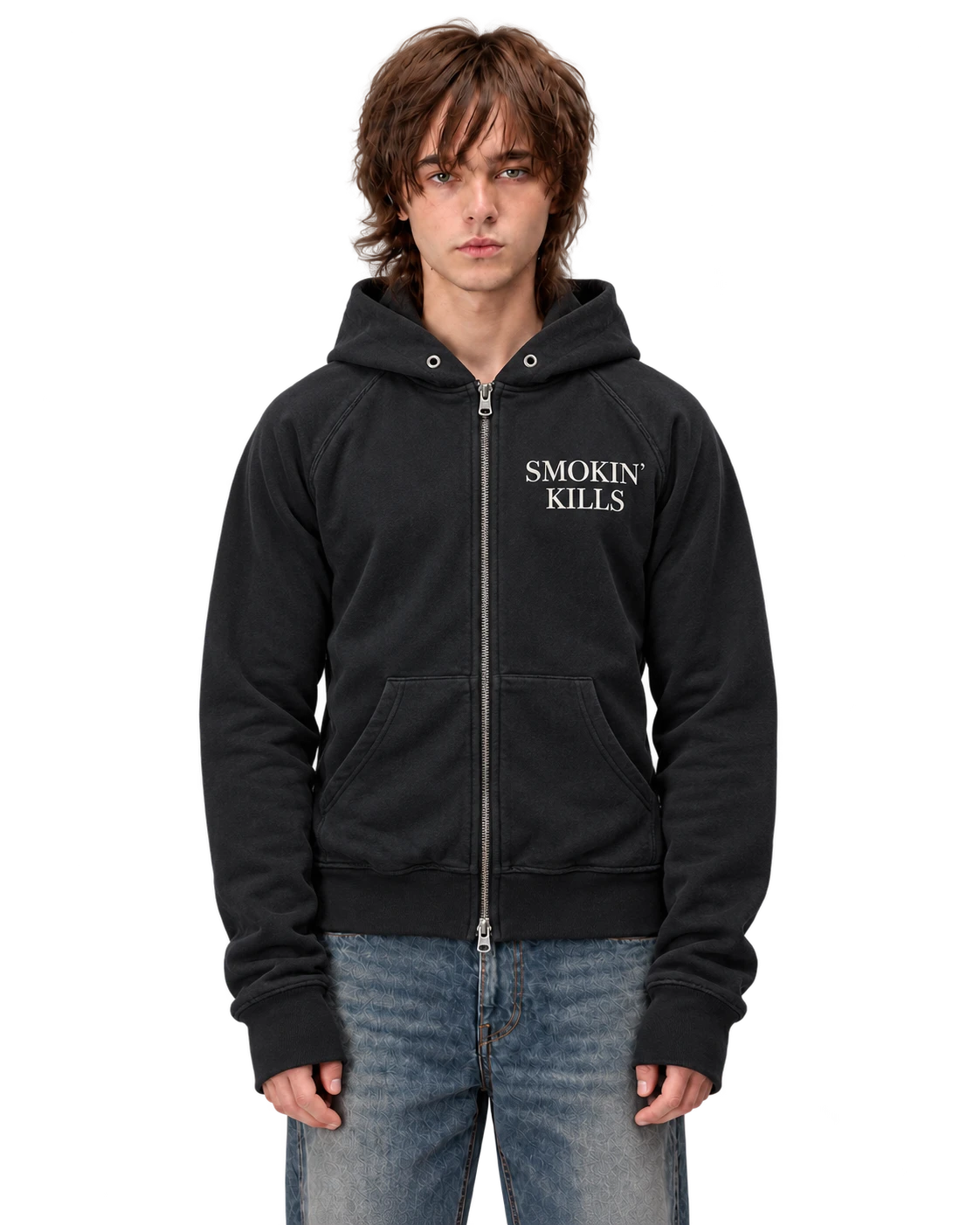 Hysteric Glamour Smokin Kills Zip-Hoodie