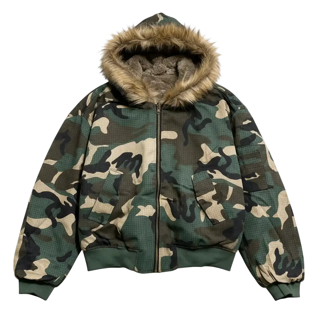 Camo Fur Jacket