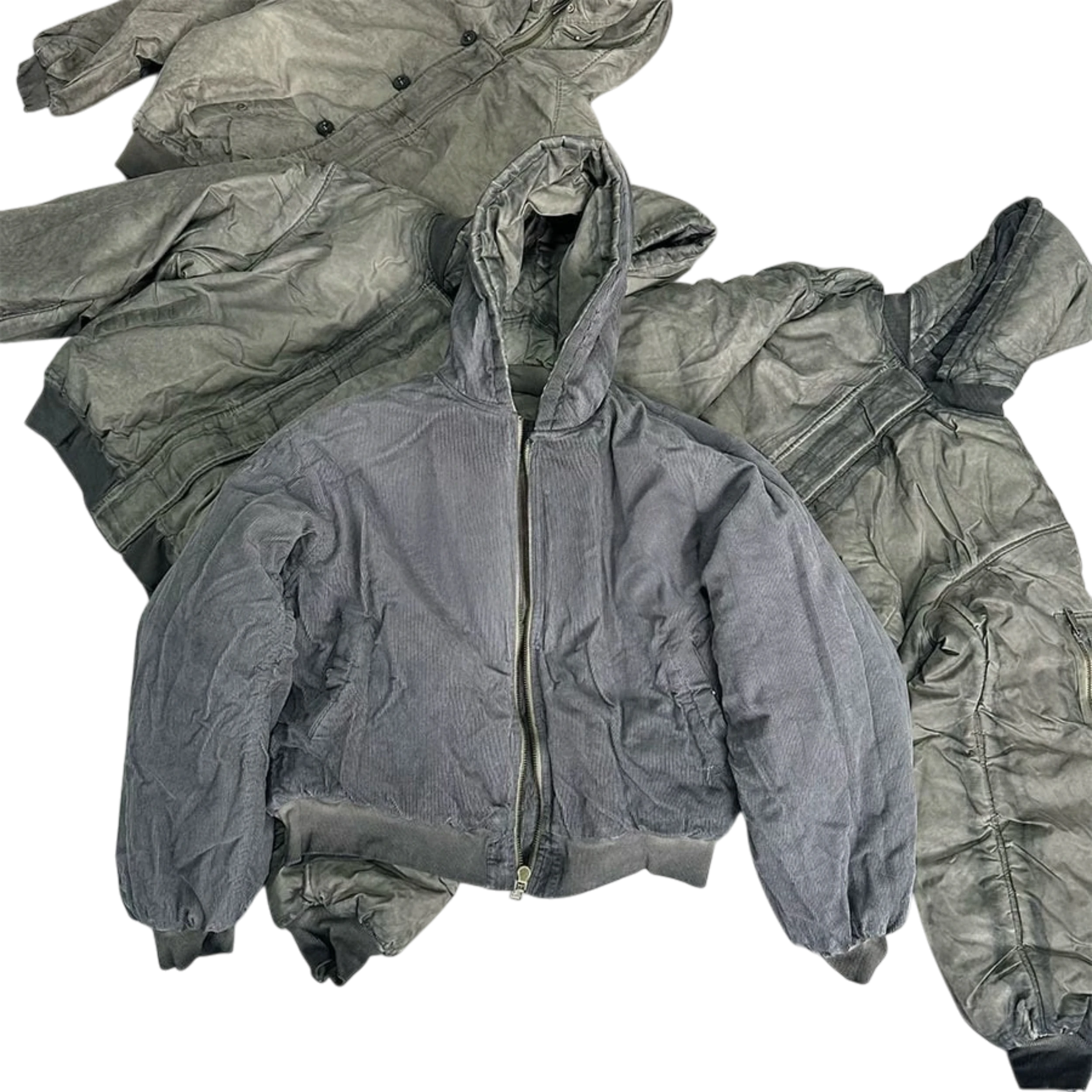 No/Faith Studios Khaki Onyx Bomber Jacket