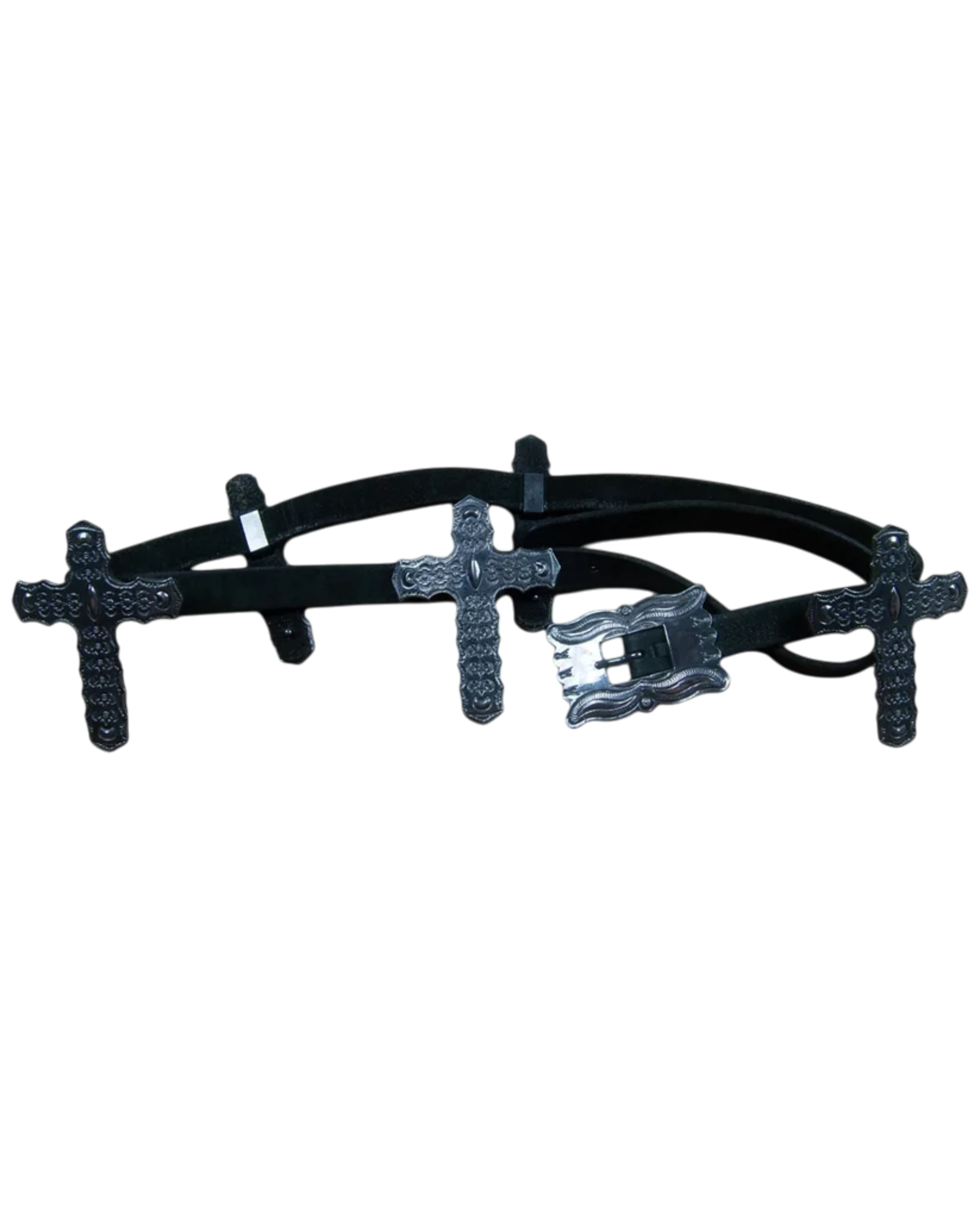 L.G.B Cross Relic Leather Belt