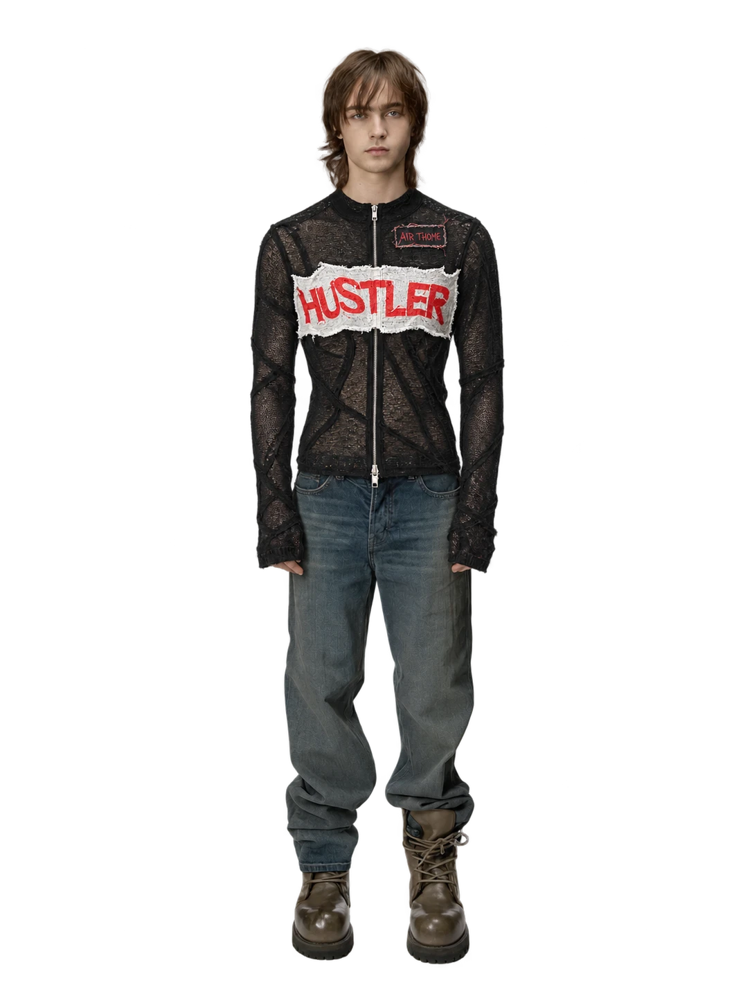 Hood By Air SS17 «Hustler» Mesh Double-Zip Top