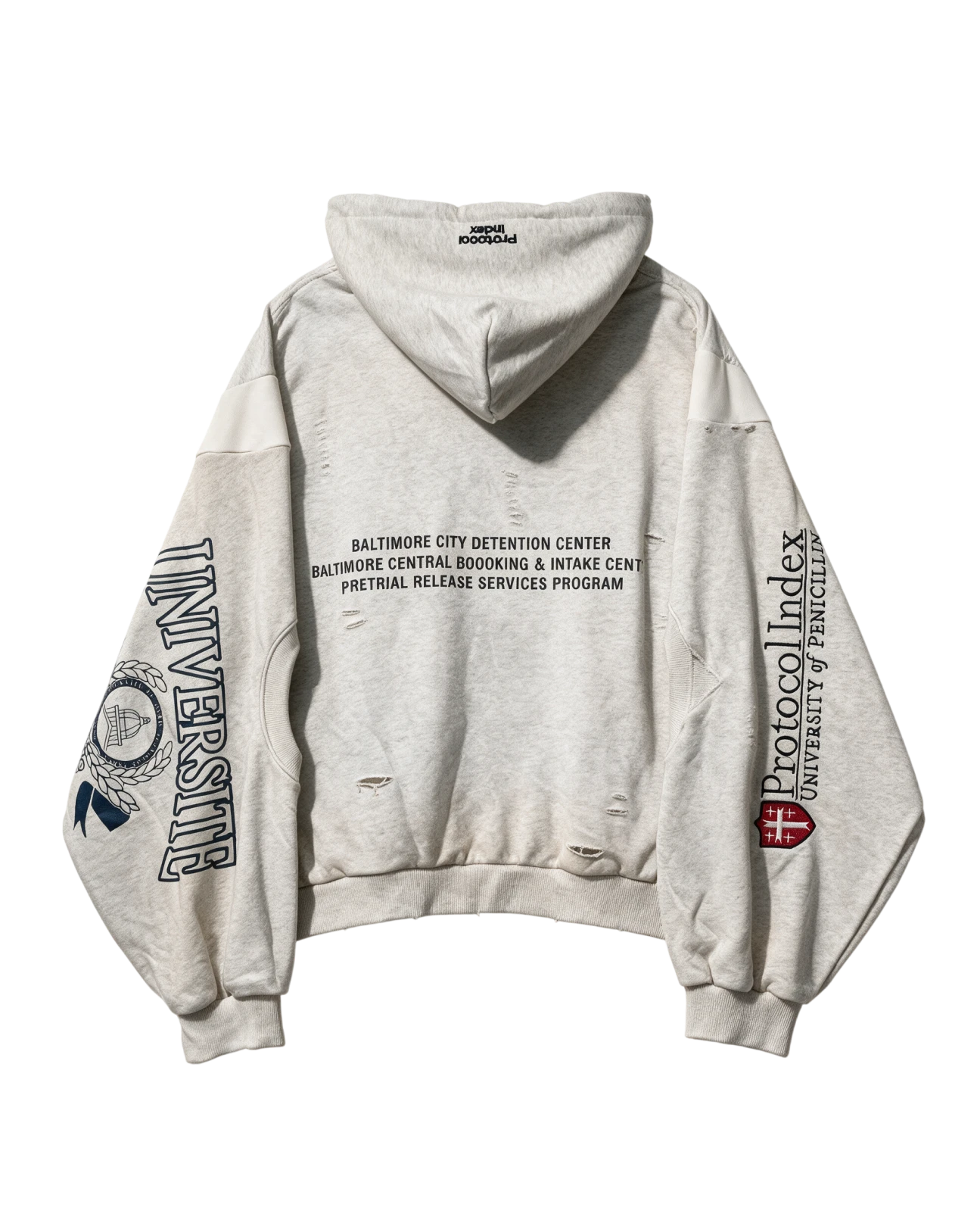 Protocol Index Reconstructed Zip Hoodie