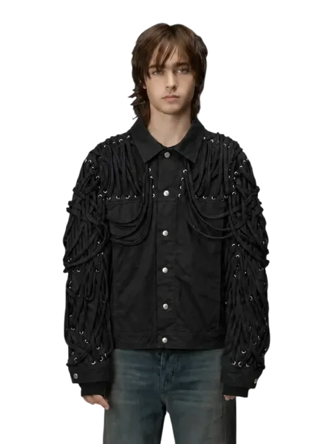 Rick Owens Tecuatl Megalaced Trucker Jacket