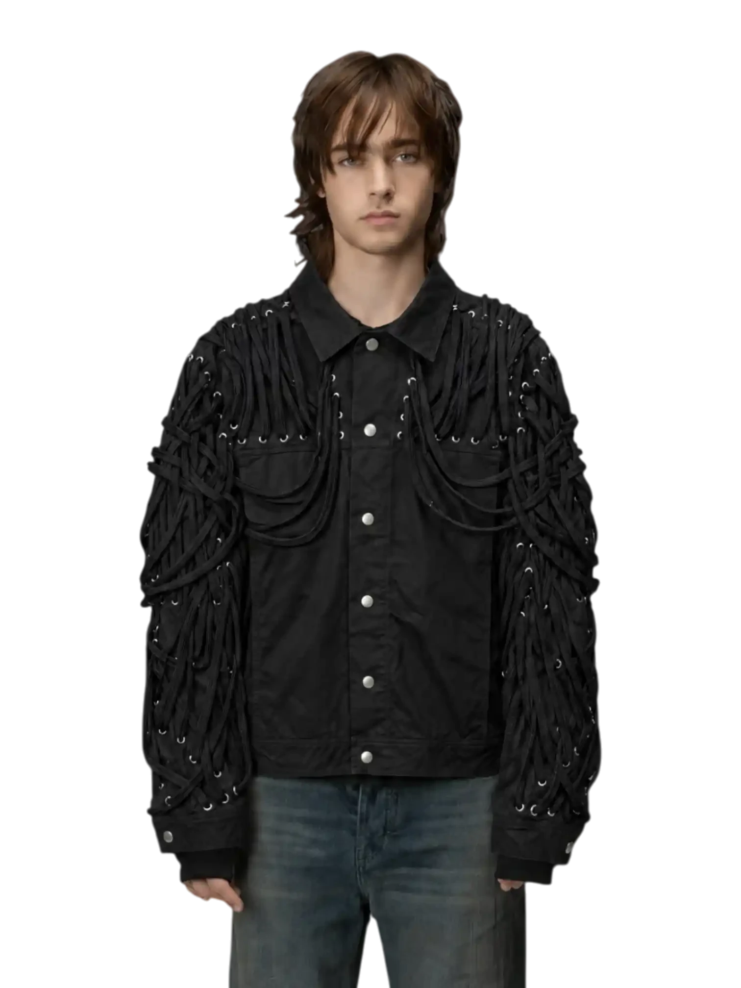 Rick Owens Tecuatl Megalaced Trucker Jacket
