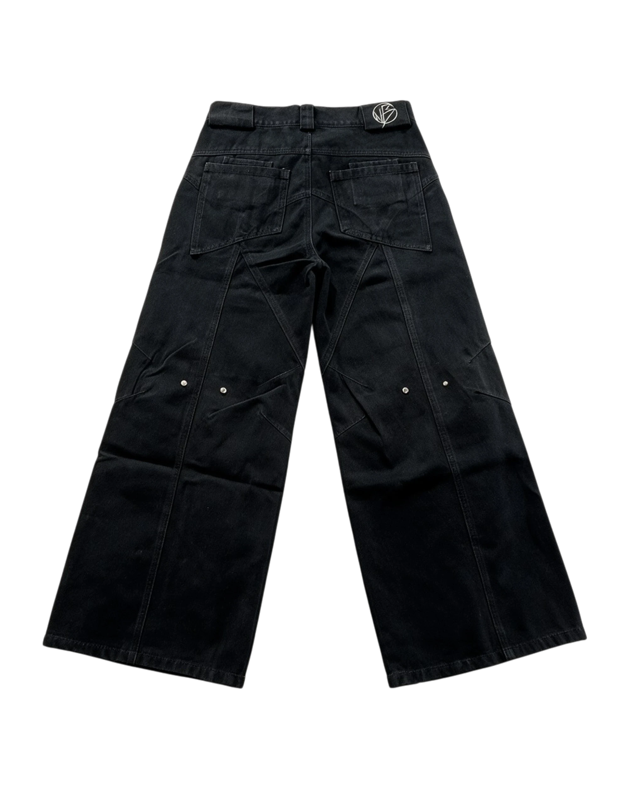 No Faith Studios black dune baggy jeans