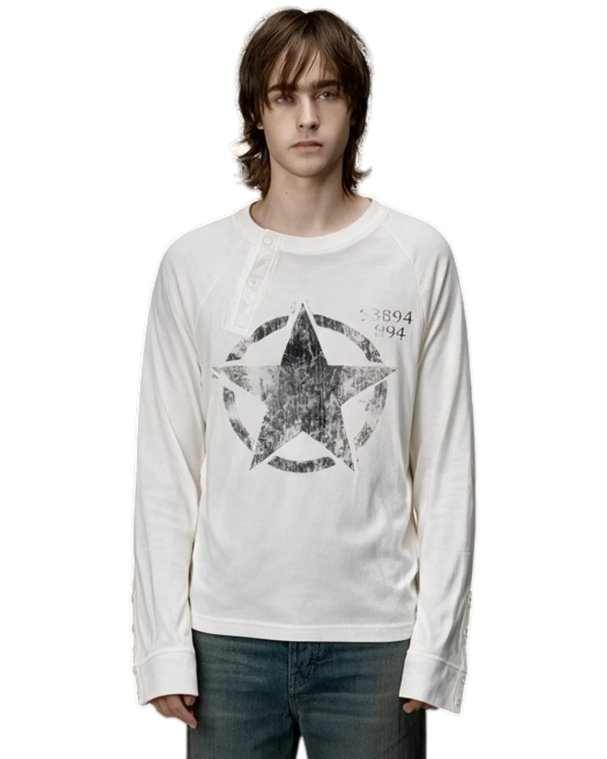 No Faith Studios Asymmetrical Star Long Sleeve
