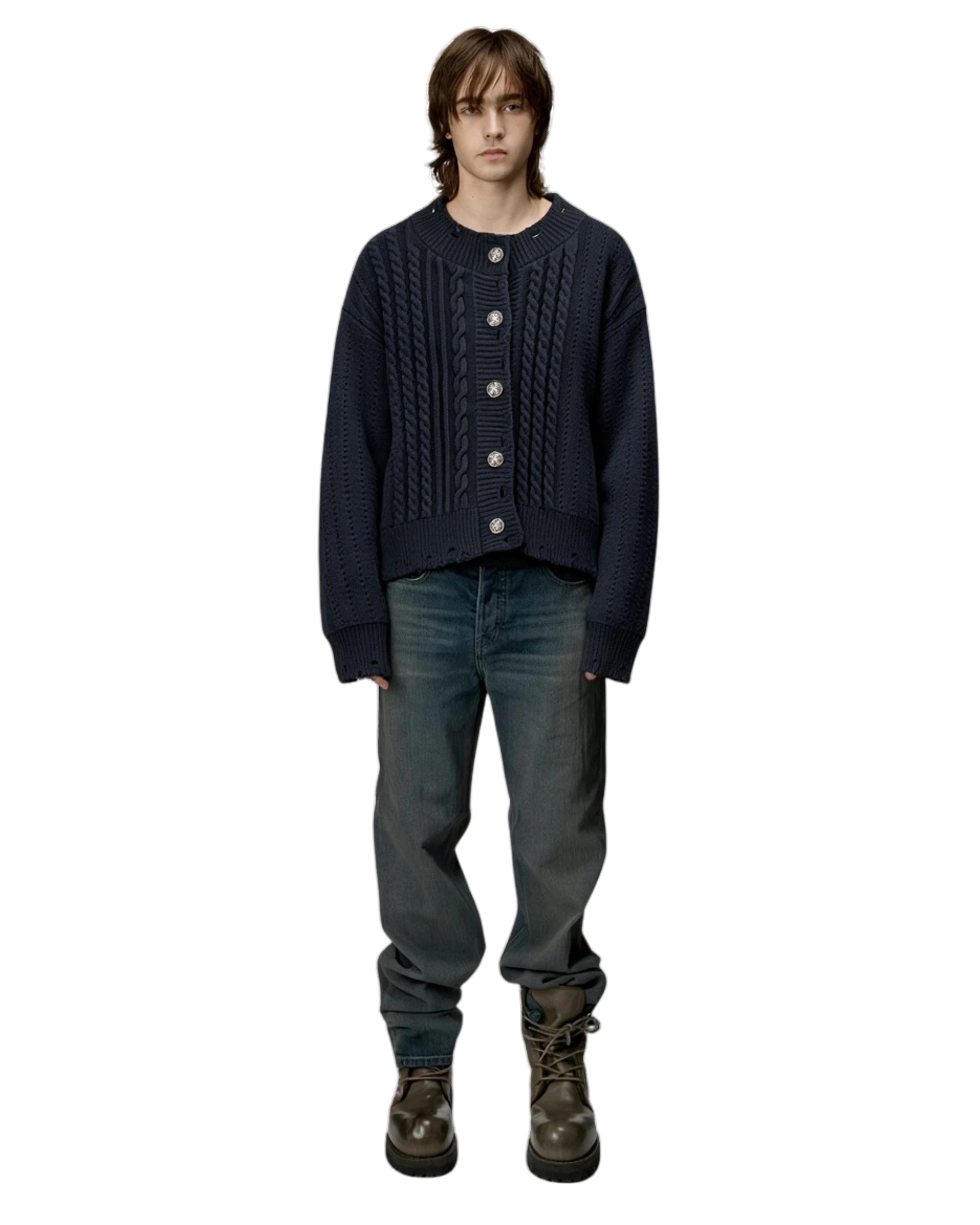 Enfants Riches Deprimes Iron Cross Cardigan