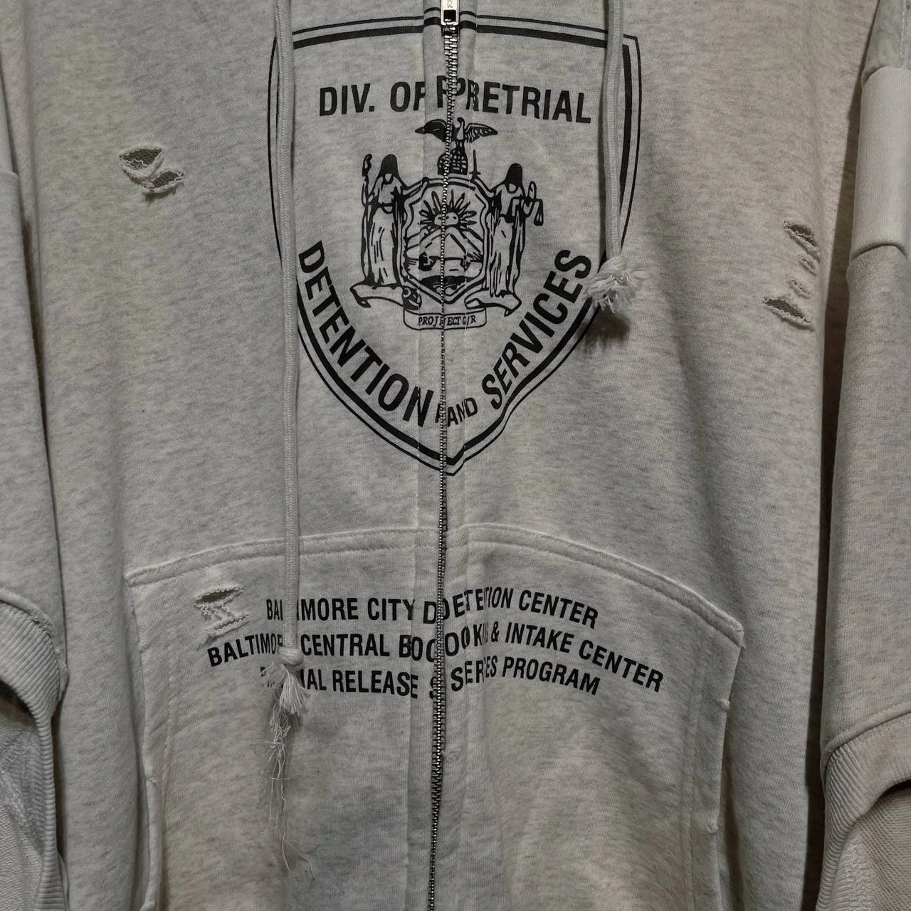 Protocol Index Reconstructed Zip Hoodie