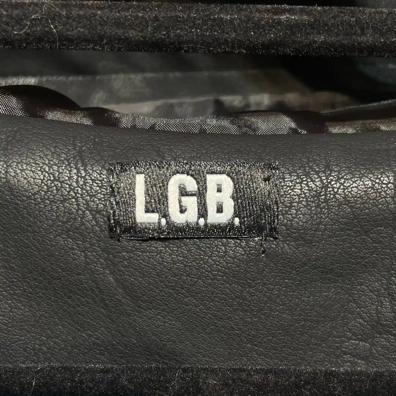 L.G.B. Motorcycle Hooded Leather Jacket