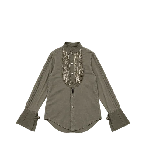 IF SIX WAS NINE Spangle Tuxedo Shirt
