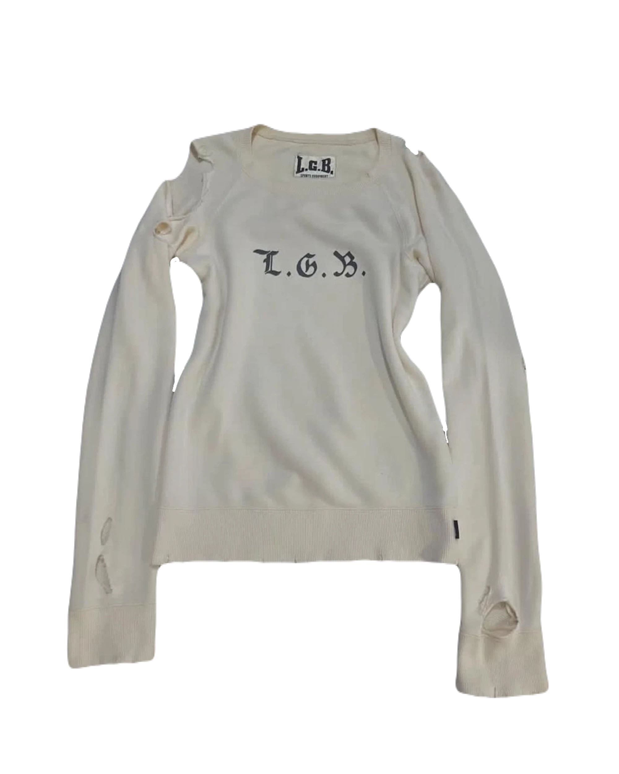 L.G.B. "DEAD OR ALIVE" Distressed Sweatshirt Свитшот