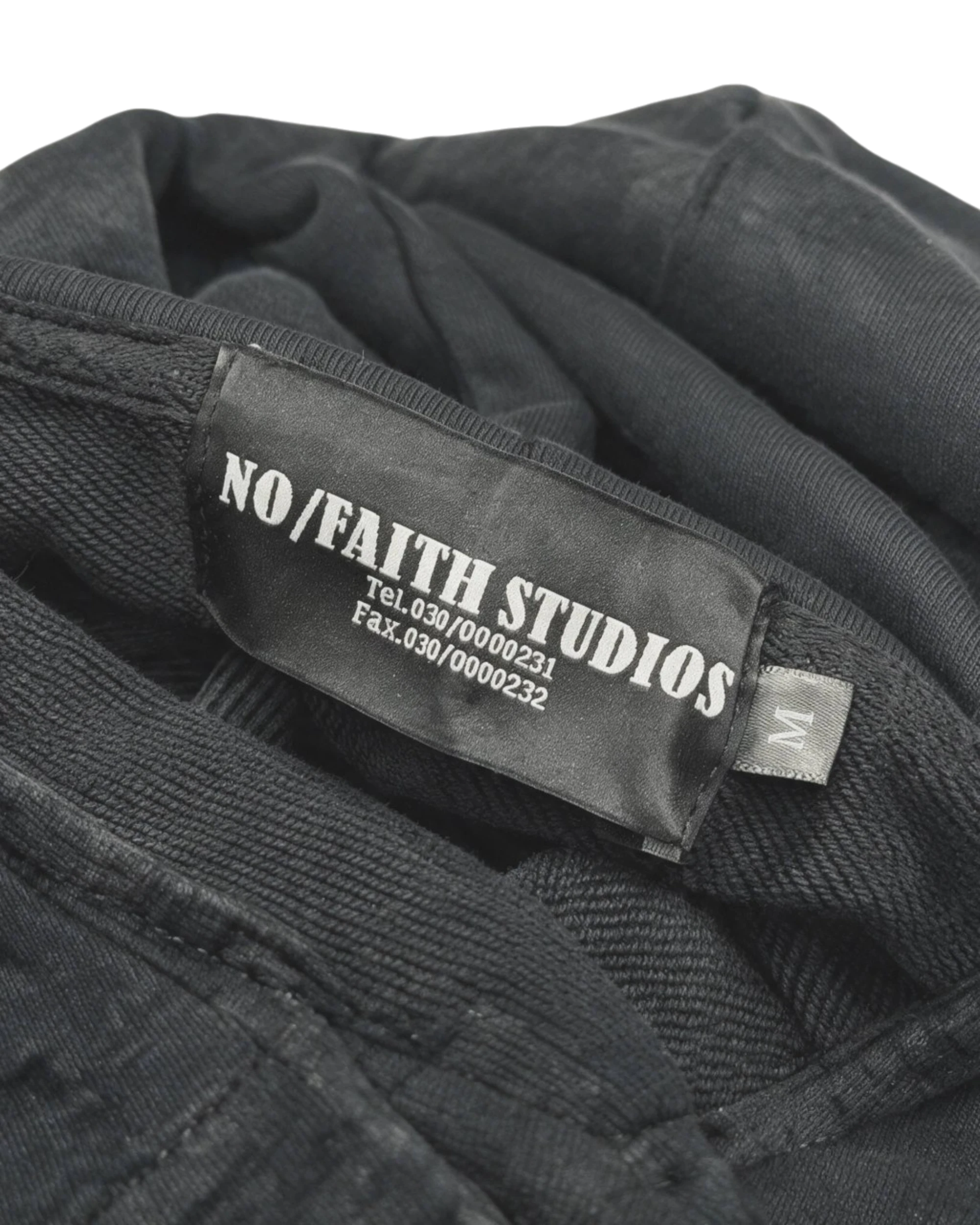 No Faith Studios Washed Garment Zip-Hoodie