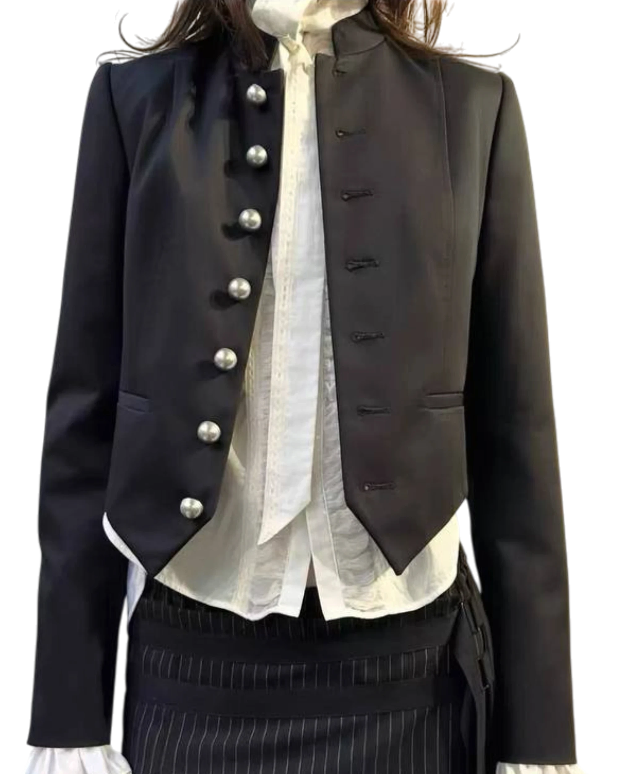 Ann Demeulemeester Bab Stand Collar Blouson