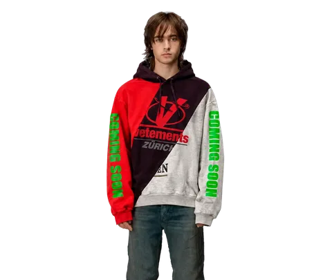 Vetements «Zurich» Cut-Up / Patchwork Hoodie