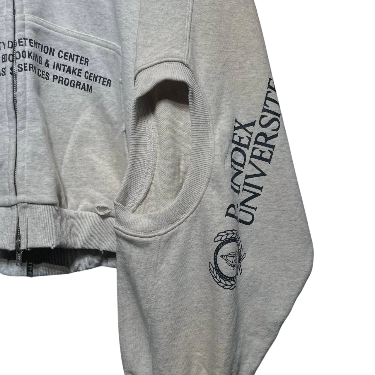 Protocol Index Reconstructed Zip Hoodie