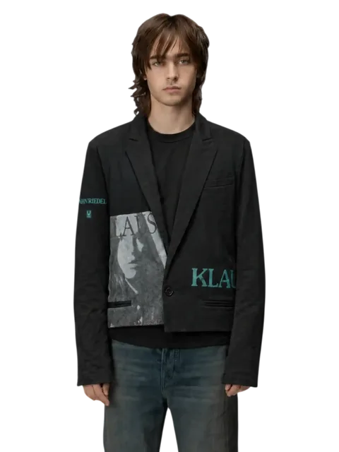 Undercover SS06 "T" Klaus Schulze Printed Cotton Jacket.