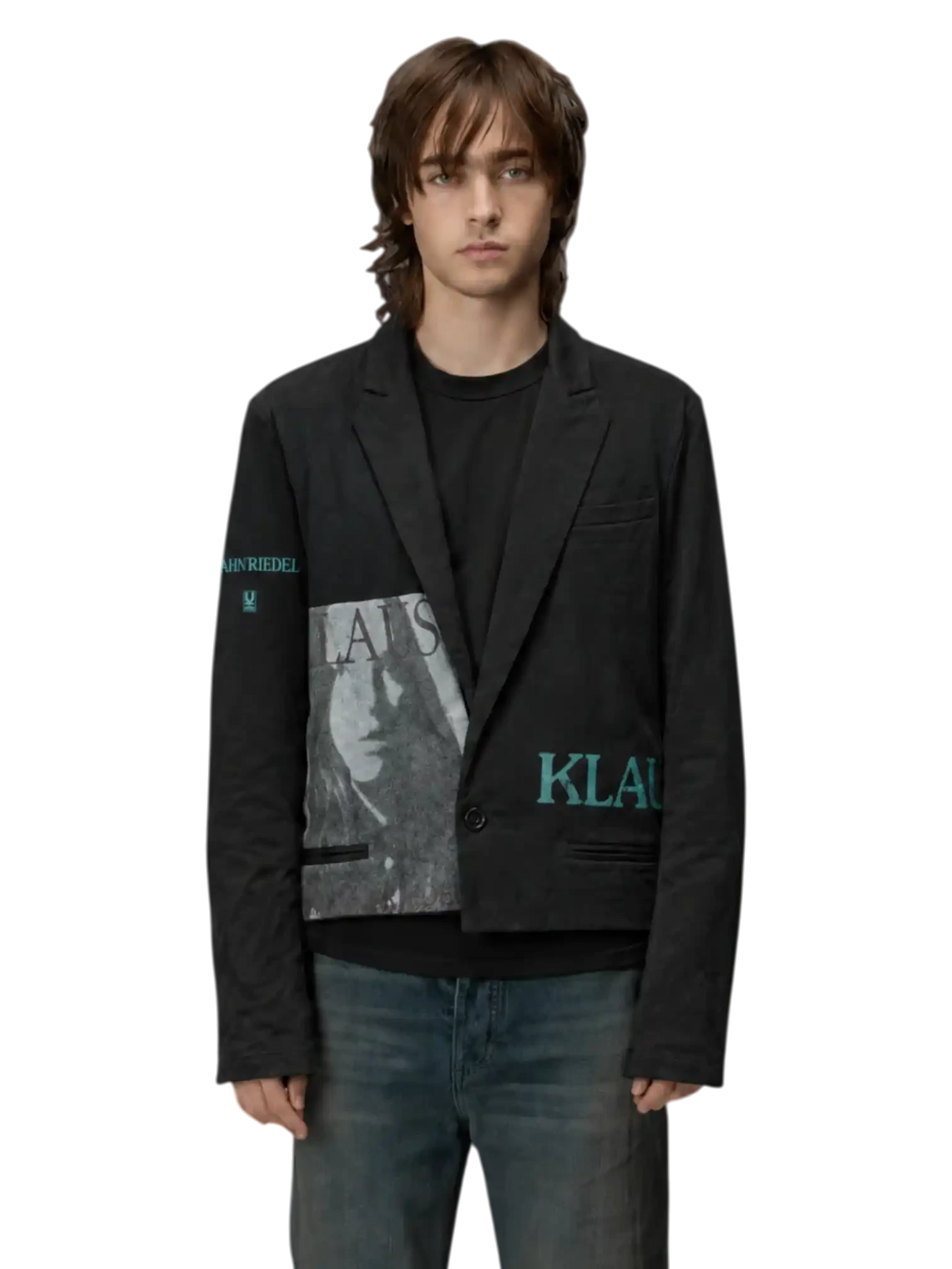 Undercover SS06 "T" Klaus Schulze Printed Cotton Jacket.