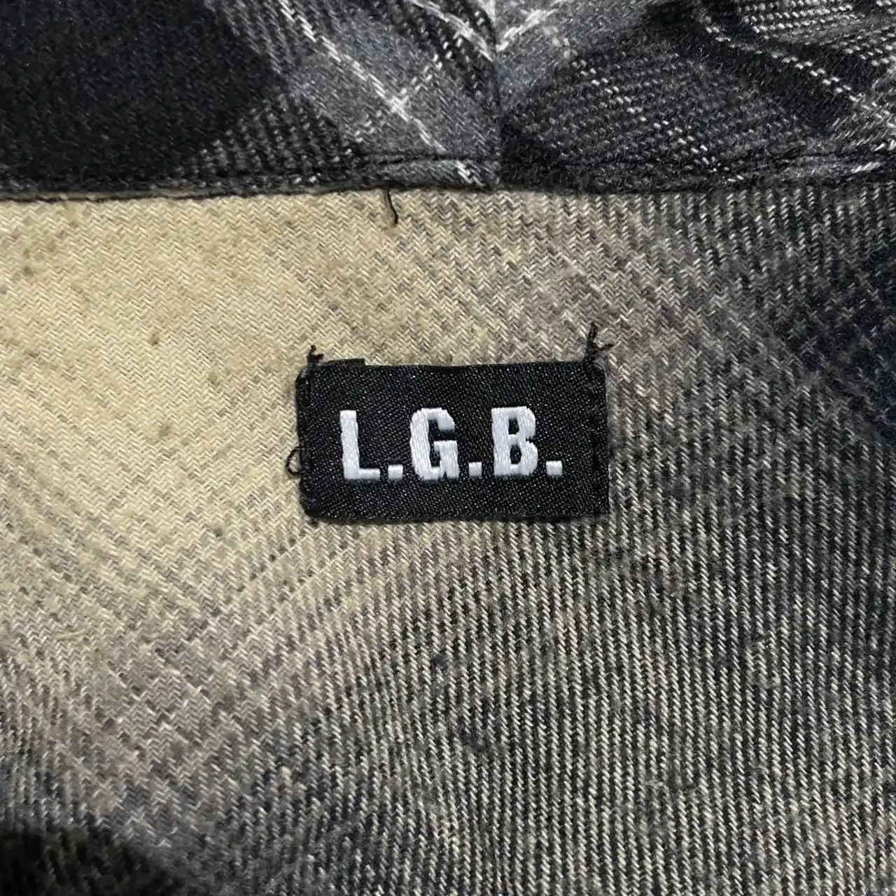 L.G.B. Distressed Flannel Hoodie Plaid Shirt